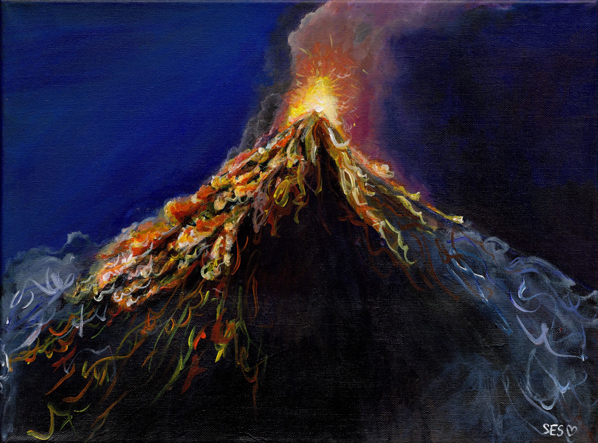 Eruption (FRAMED) by Sarah Swan