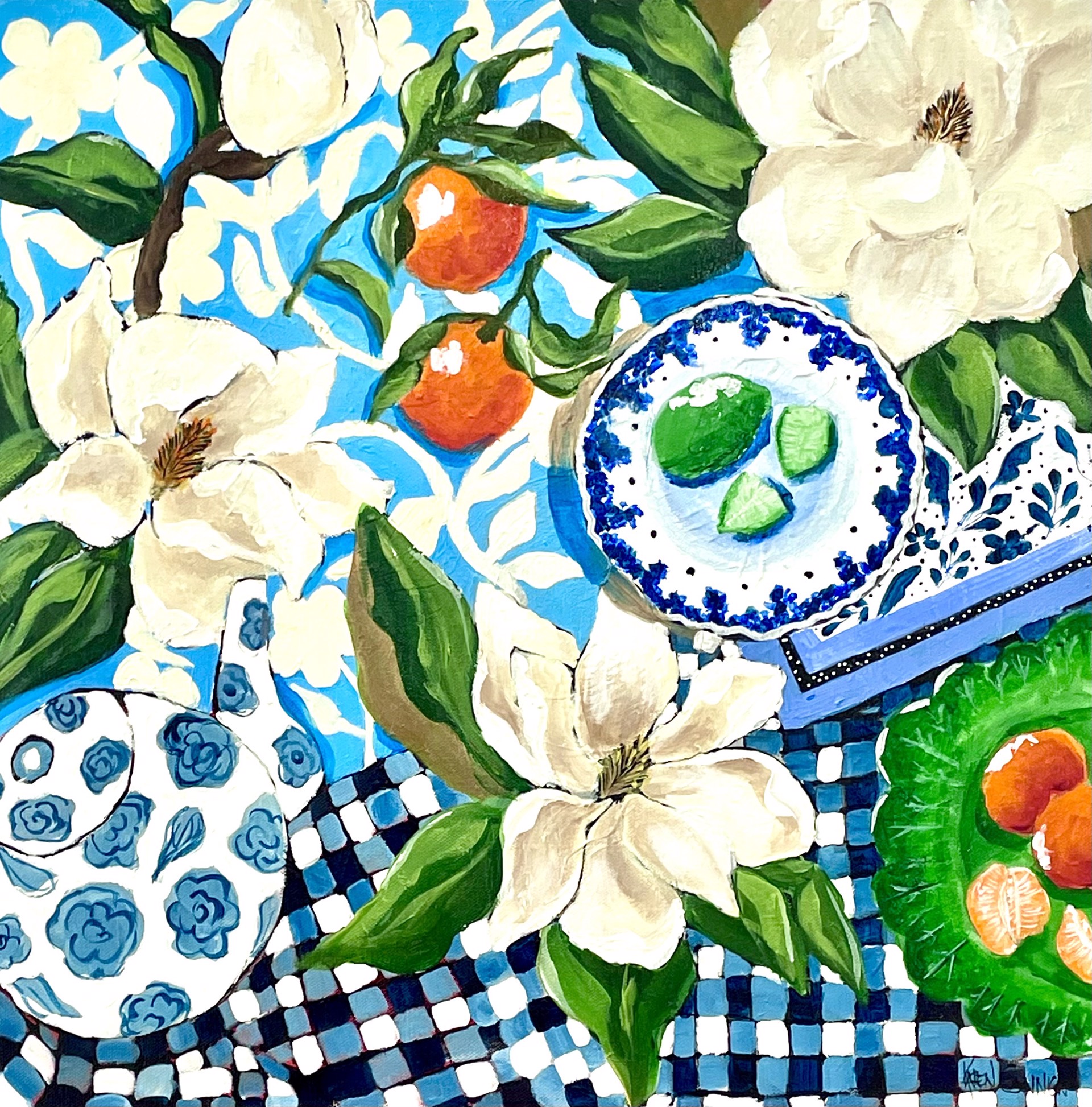 Citrus and Magnolias by Karen Cannon