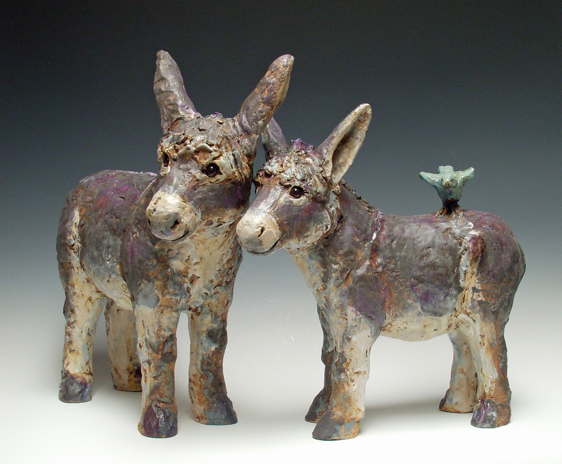 Russ and Roxy (Donkey pair. Can be purchased separately) by Kari Rives