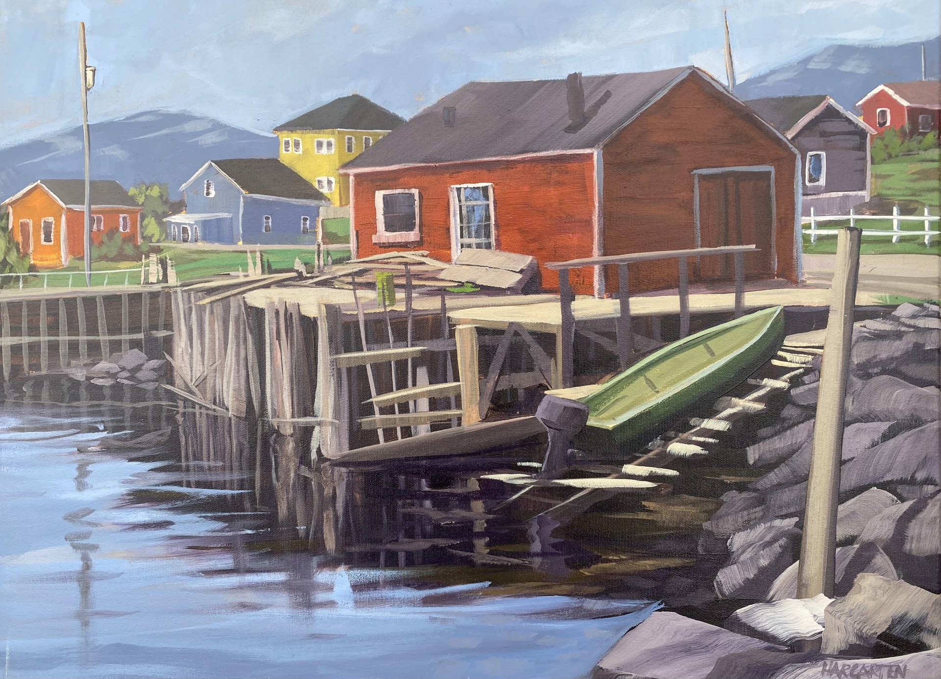 Norris Point Fishing Stage by Greg Hargarten