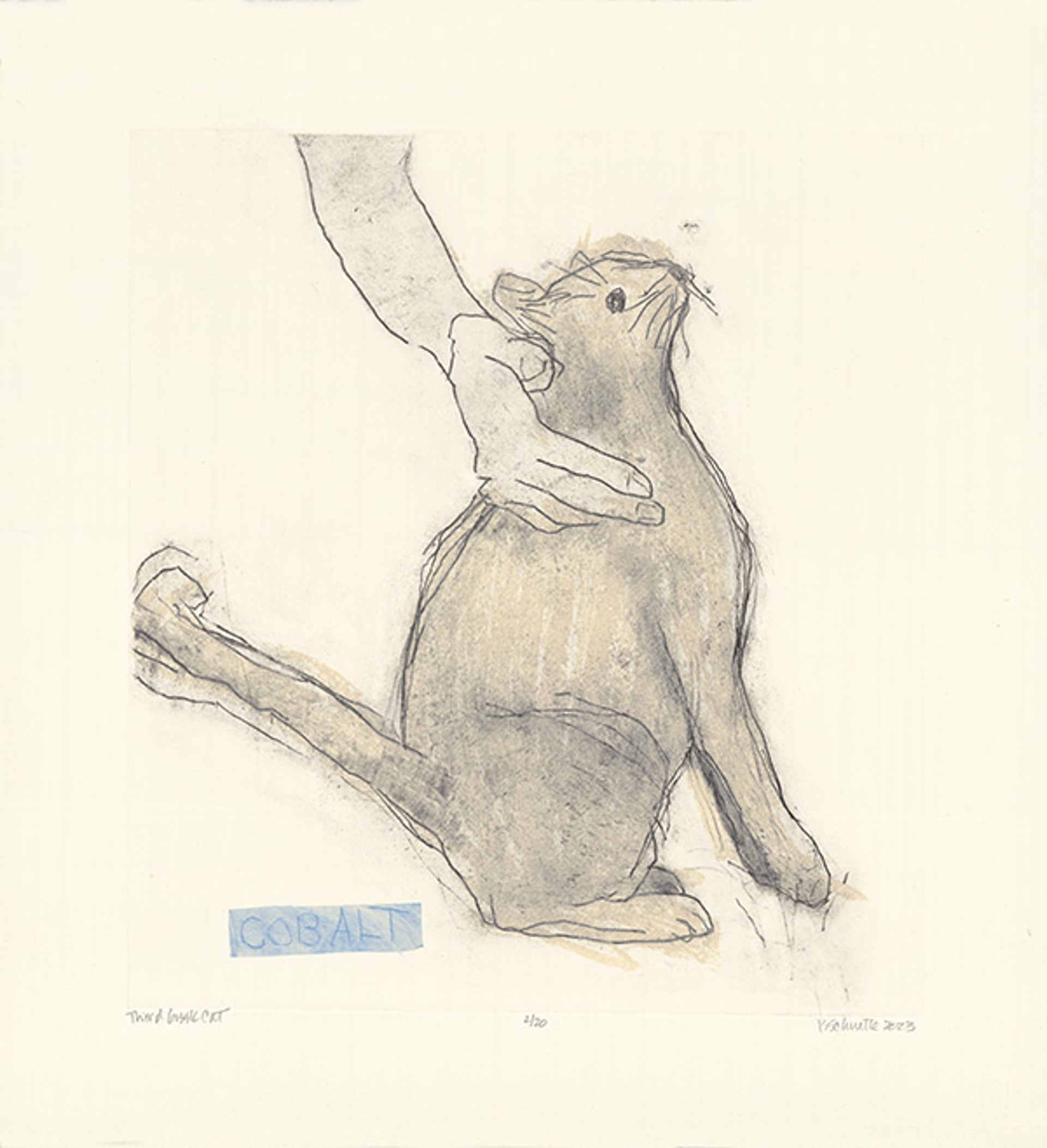 Third Greek Cat by Paula Schuette Kraemer