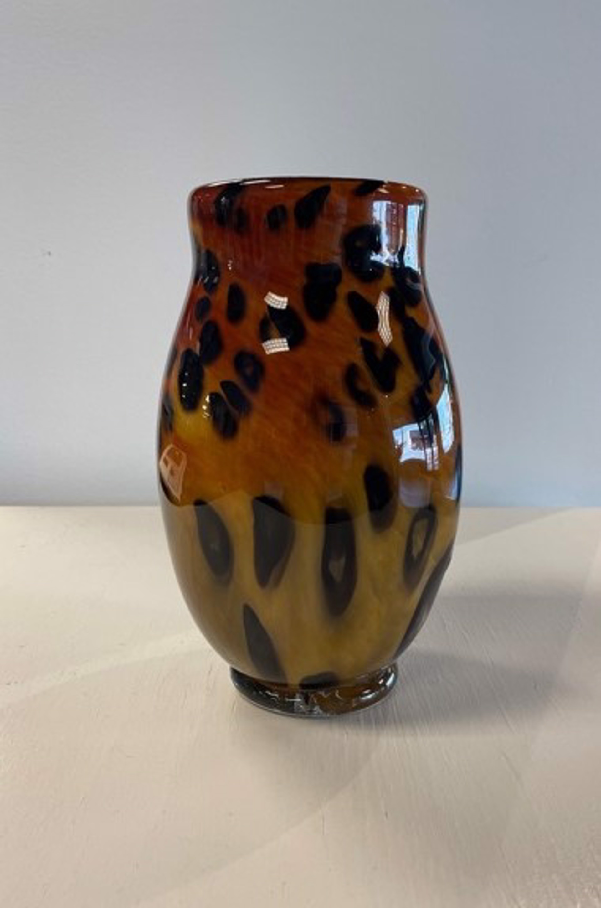 Leopard Vase by AlBo Glass