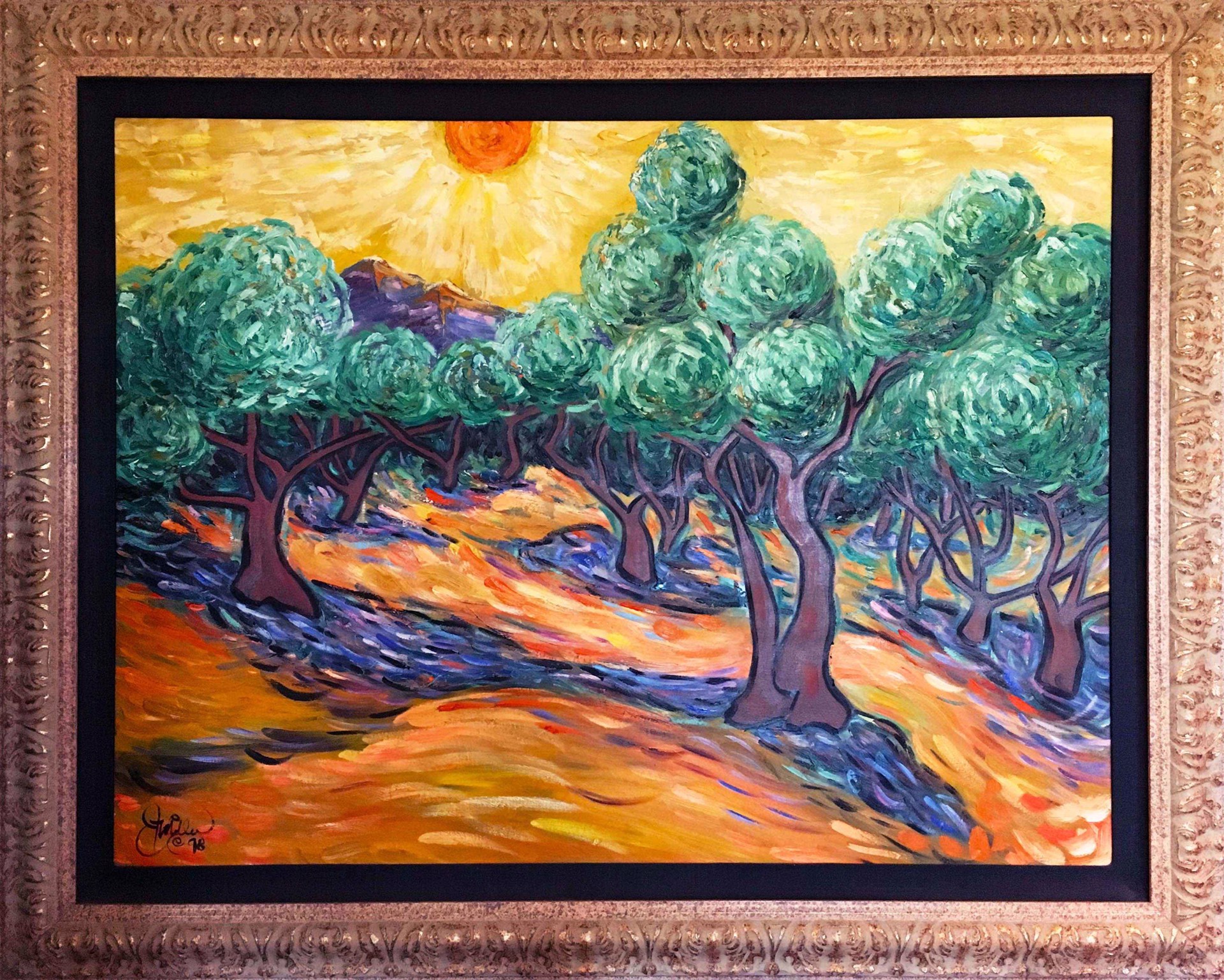 Olive Trees II by JD Miller