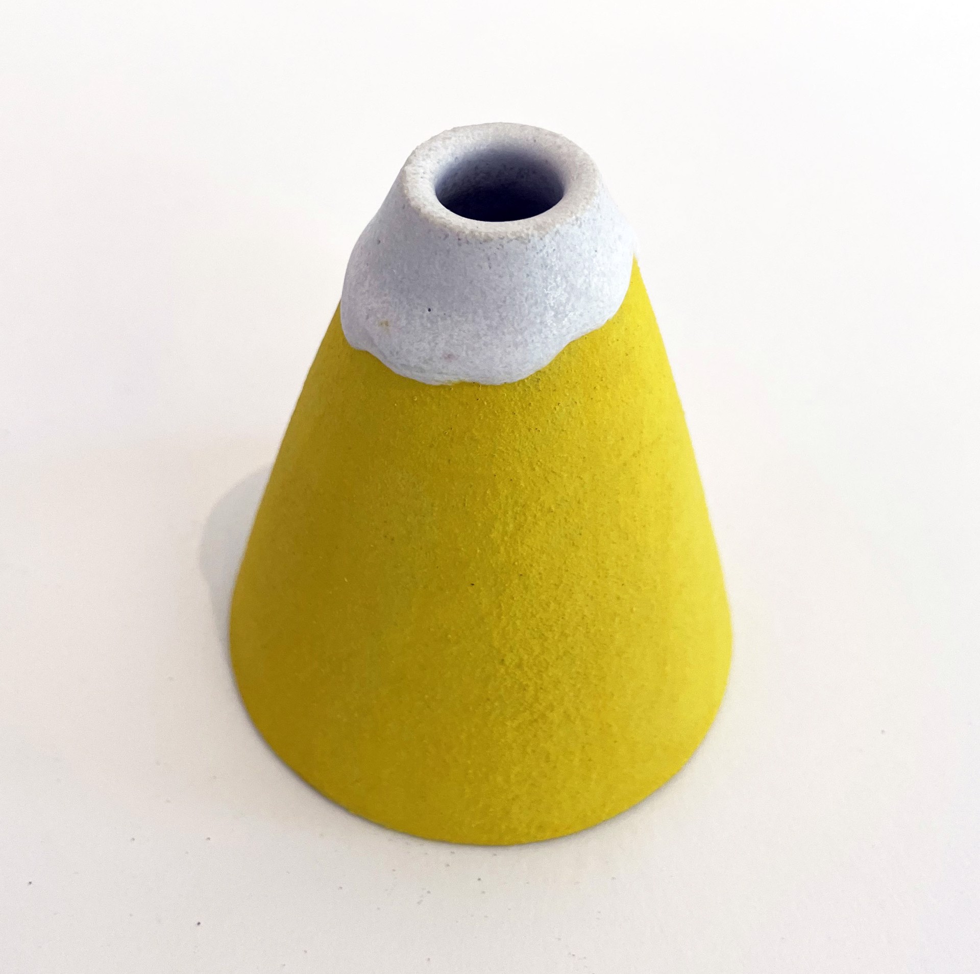Yellow Volcano Vase by Bean Finneran