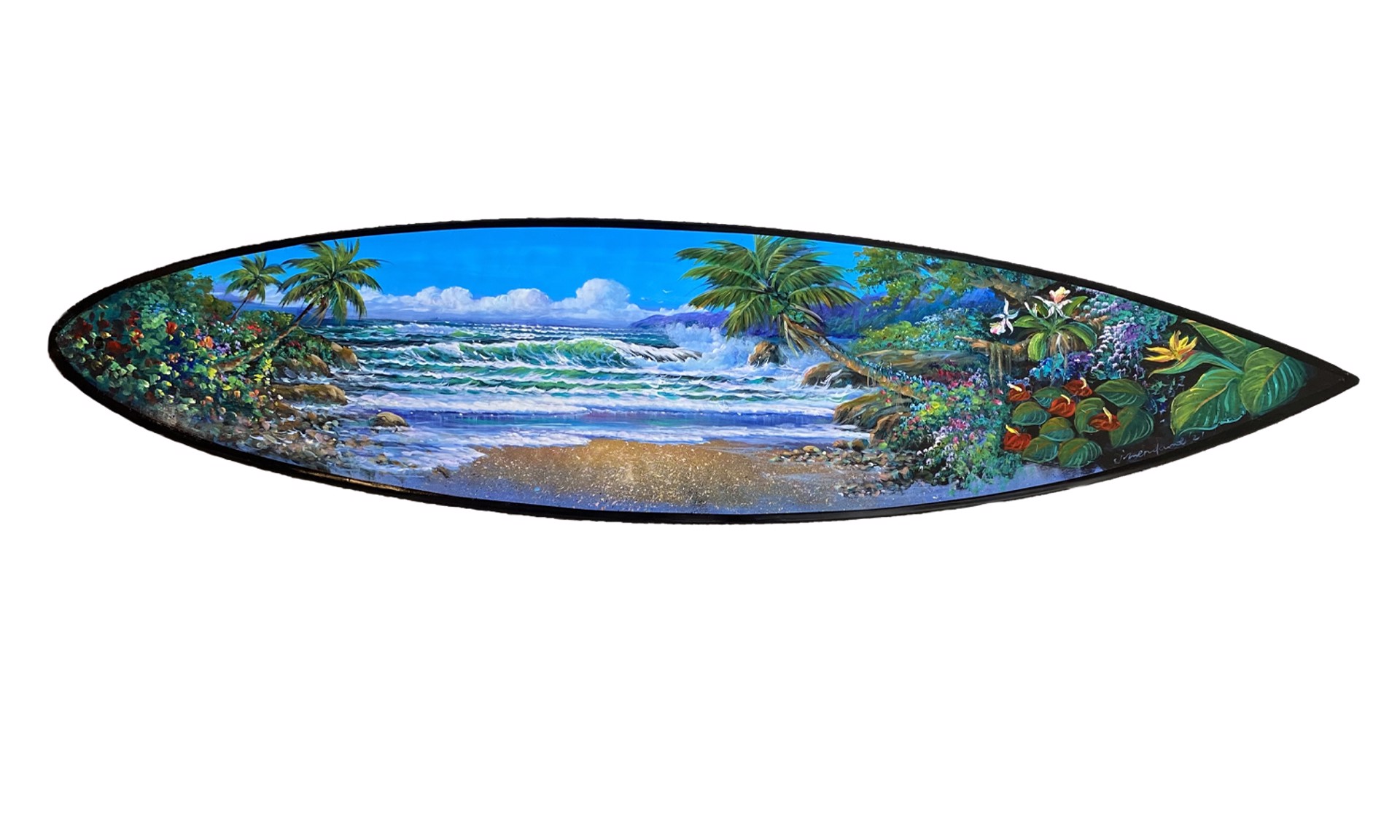 Surfboard Tropical Turf by Jaime T. Mendame