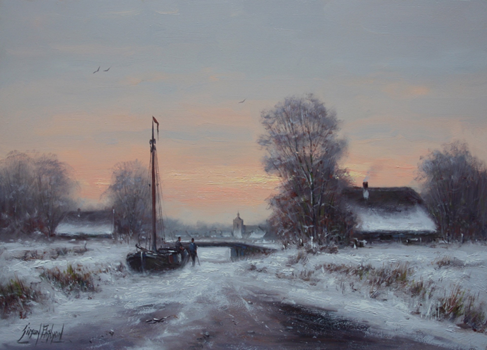 Winters Evening by Simon Balyon