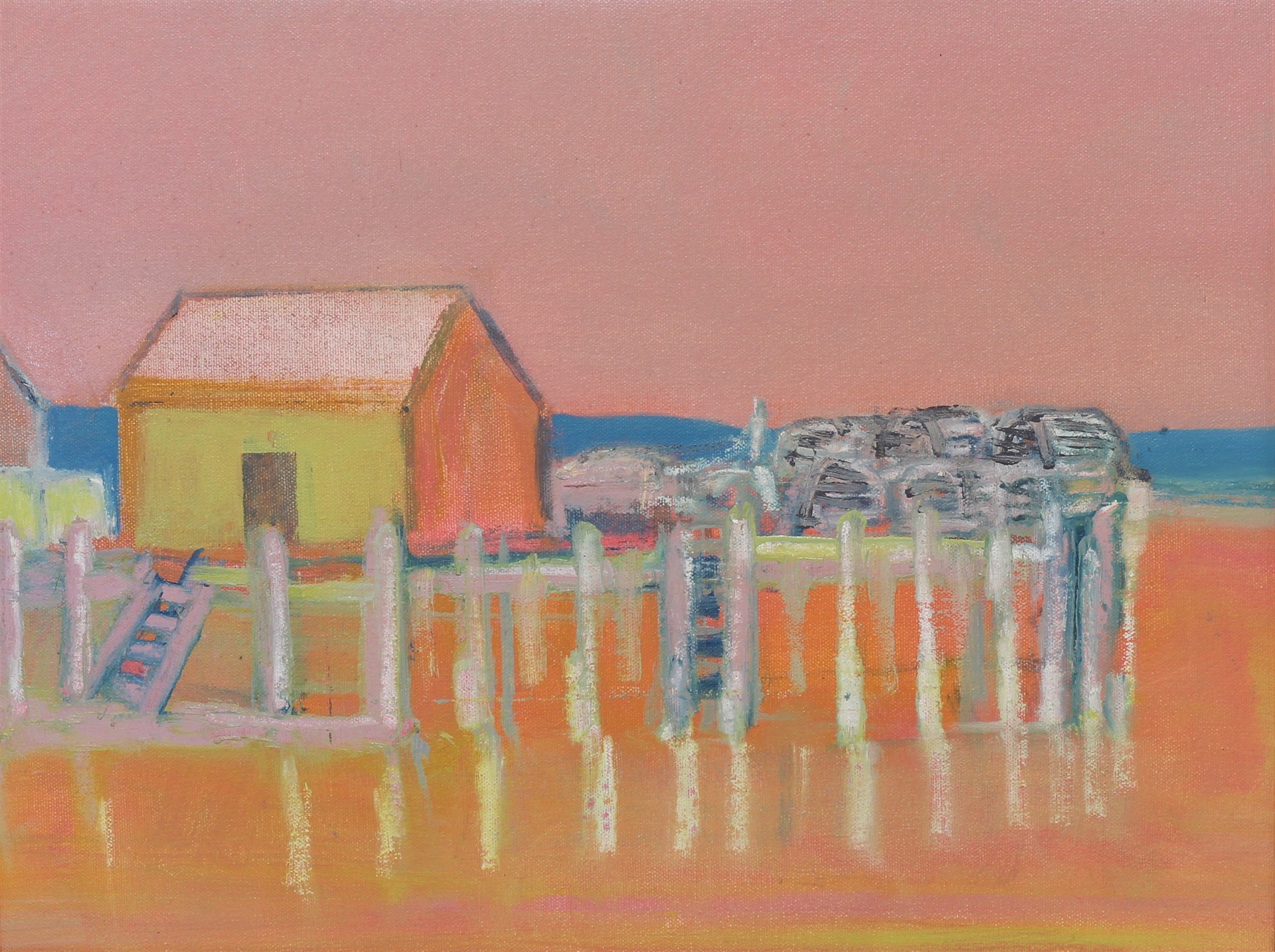 PINK SKY AT NIGHT...WHAT A DELIGHT by CHRISTINA THWAITES (Landscape)