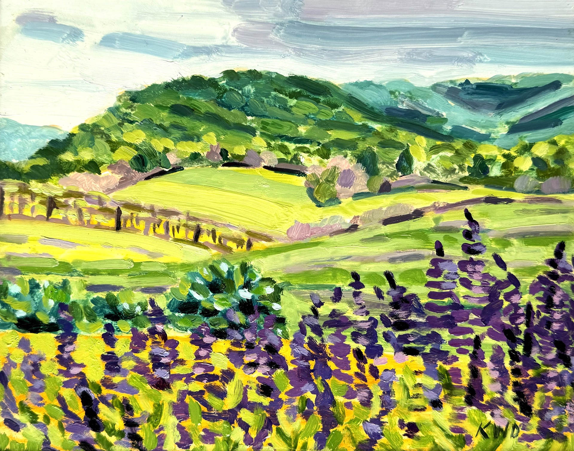 STUDY OF PIPPIM HILL WINERY by Kitty Dudics