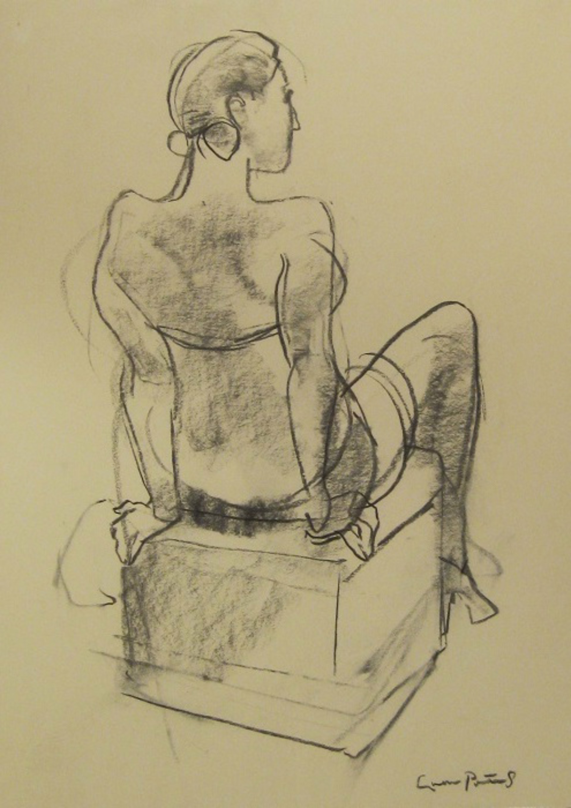 Sitting Female Figure by Andrew Portwood