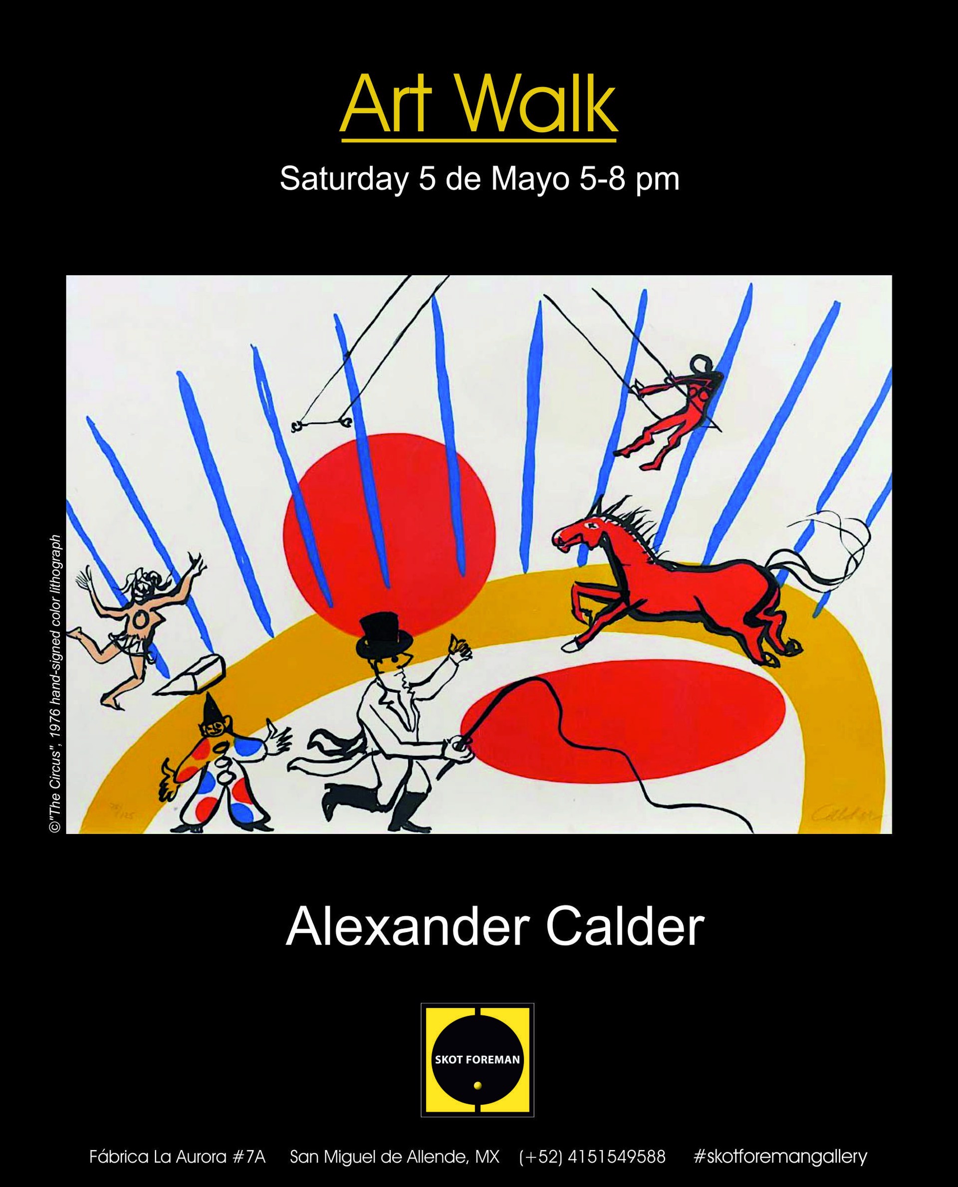 Alexander Calder 'Cinco de Mayo Circus' poster