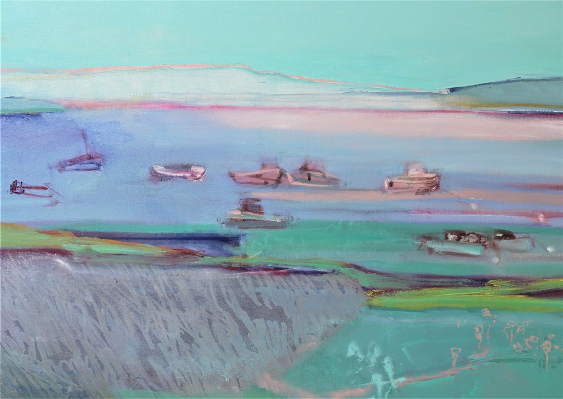 LOW TIDE IN THE BAY by CHRISTINA THWAITES (Landscape)