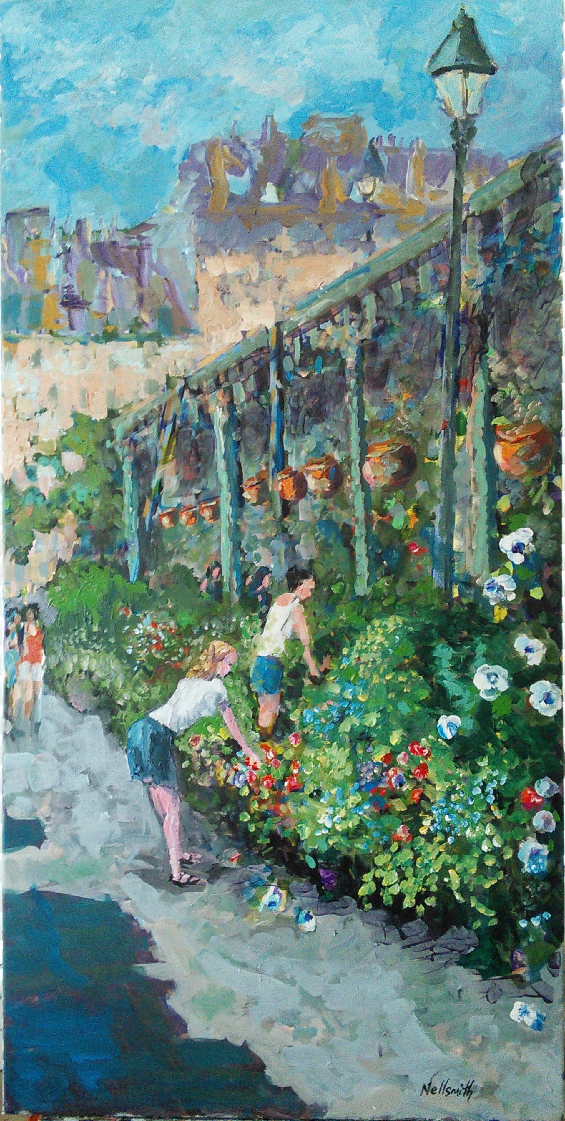 Marché aux Fleurs ( Paris Flower Market) by Bruce Nellsmith