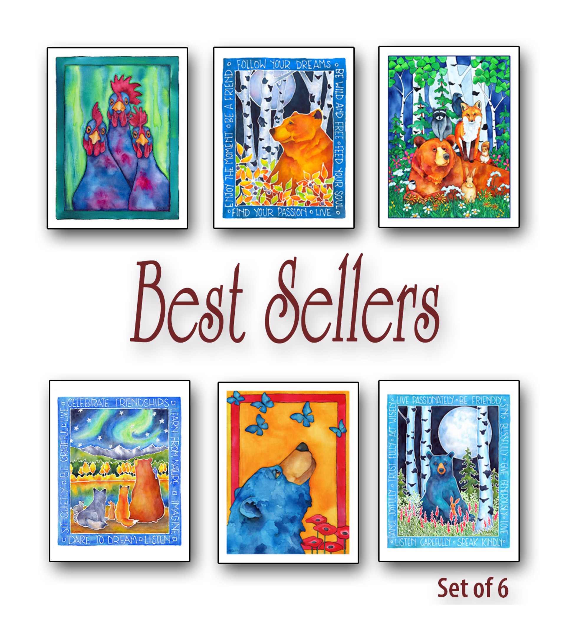 Best Sellers Art Card Pack by Karen Savory