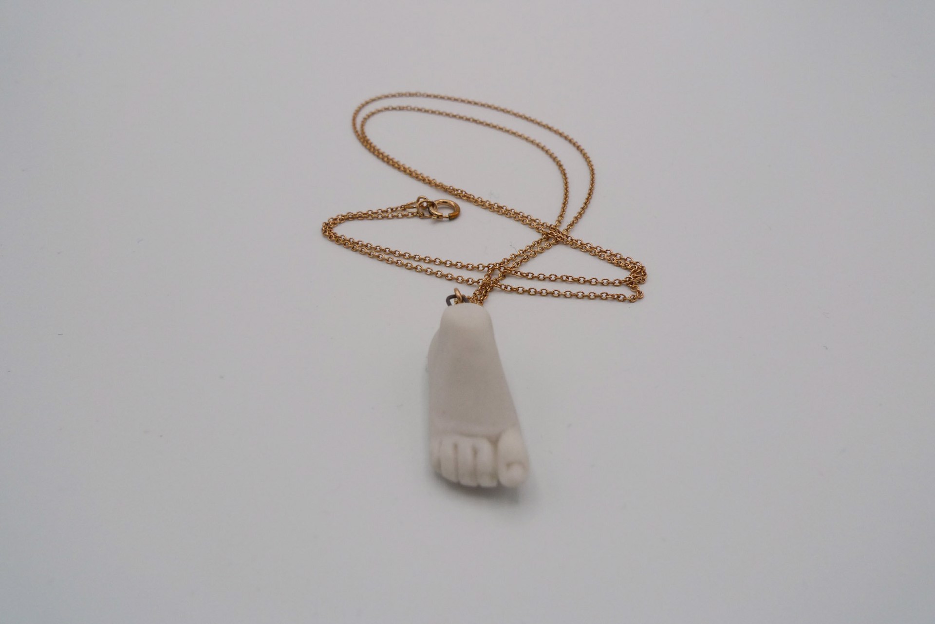 Rose Gold Foot Necklace by Jamie Bates Slone