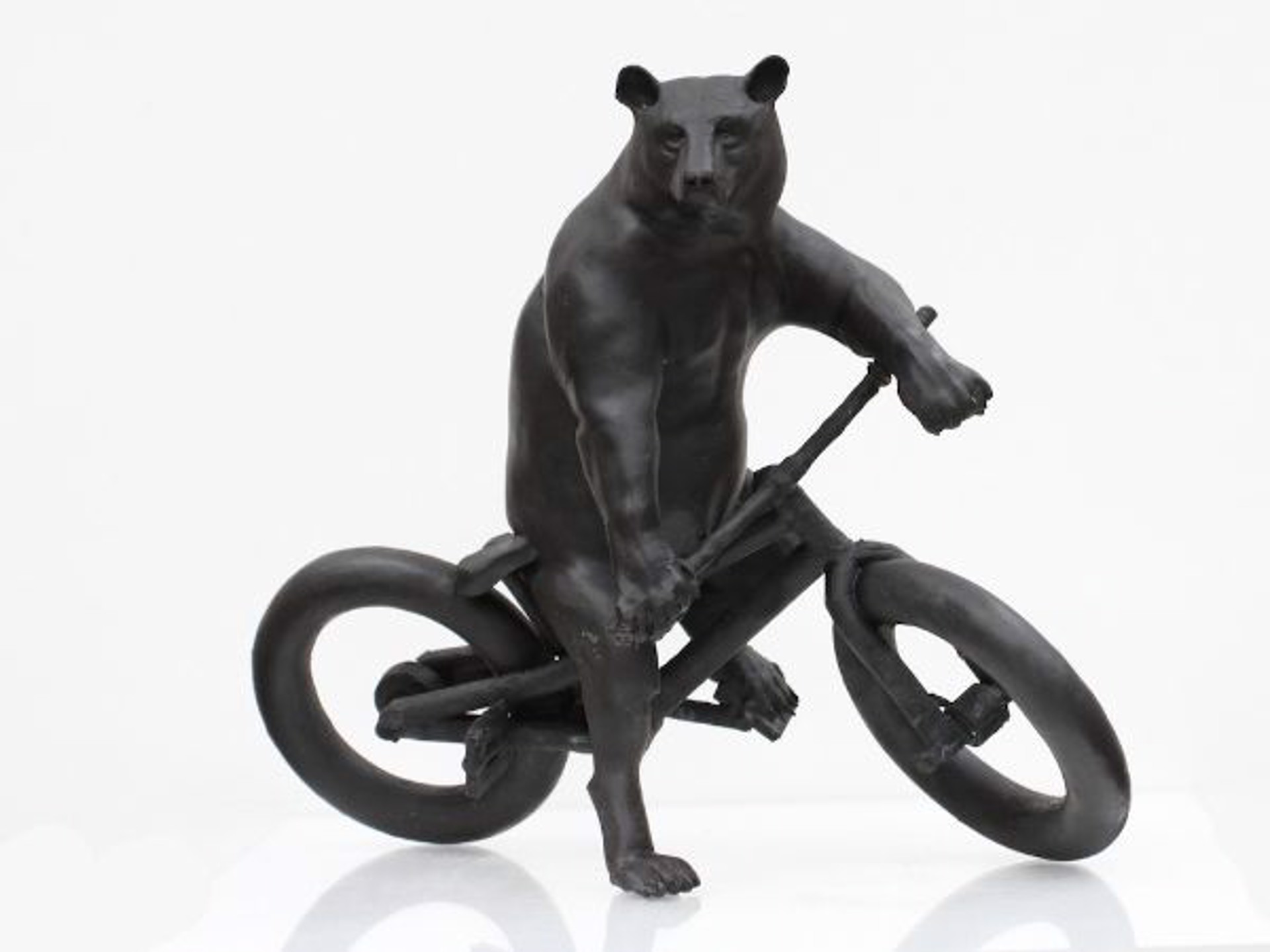 Fat Bike Bear by JAMIE SUMMERS