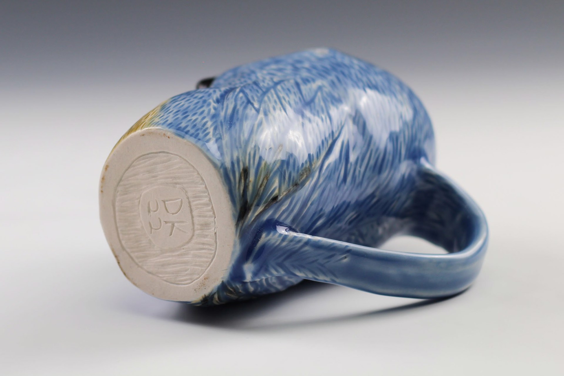 Blue Bird Mug by Debbie Kupinsky