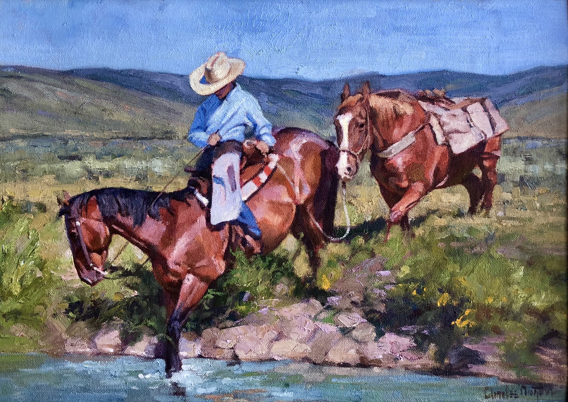 Crossing the Bear River by Charles Dayton