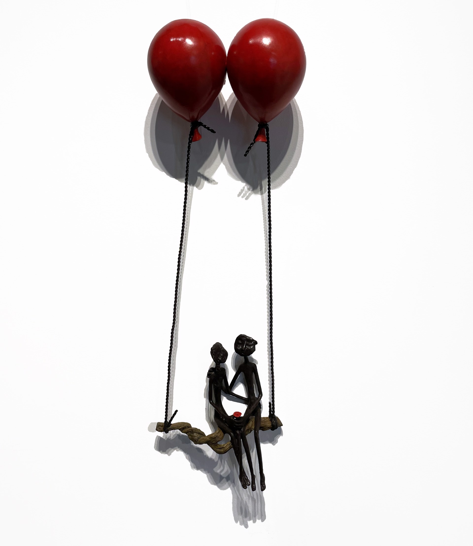 Two Red Balloons With Two  by Ruth Bloch