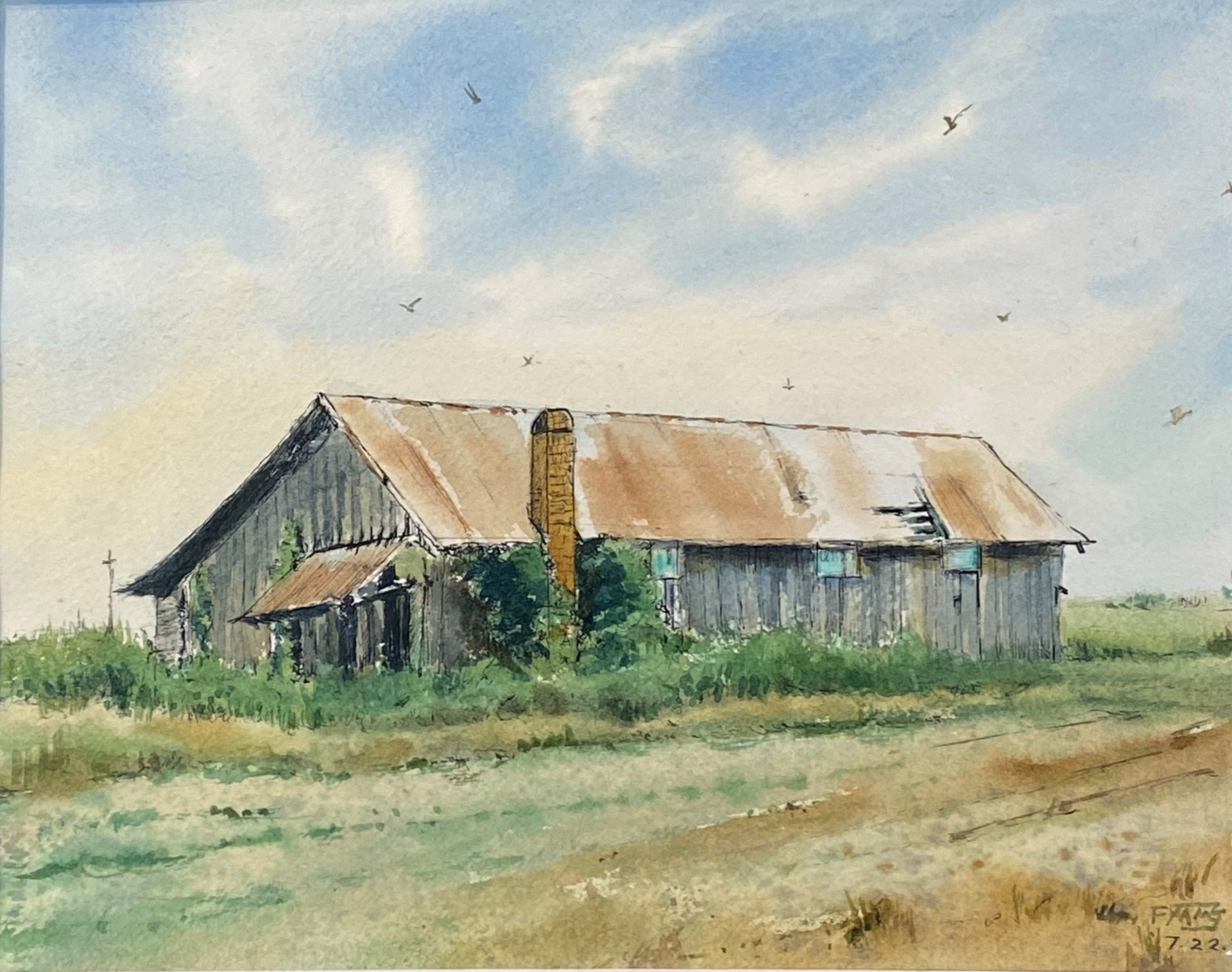 Old Barn Highway 49 by Feixue Yang