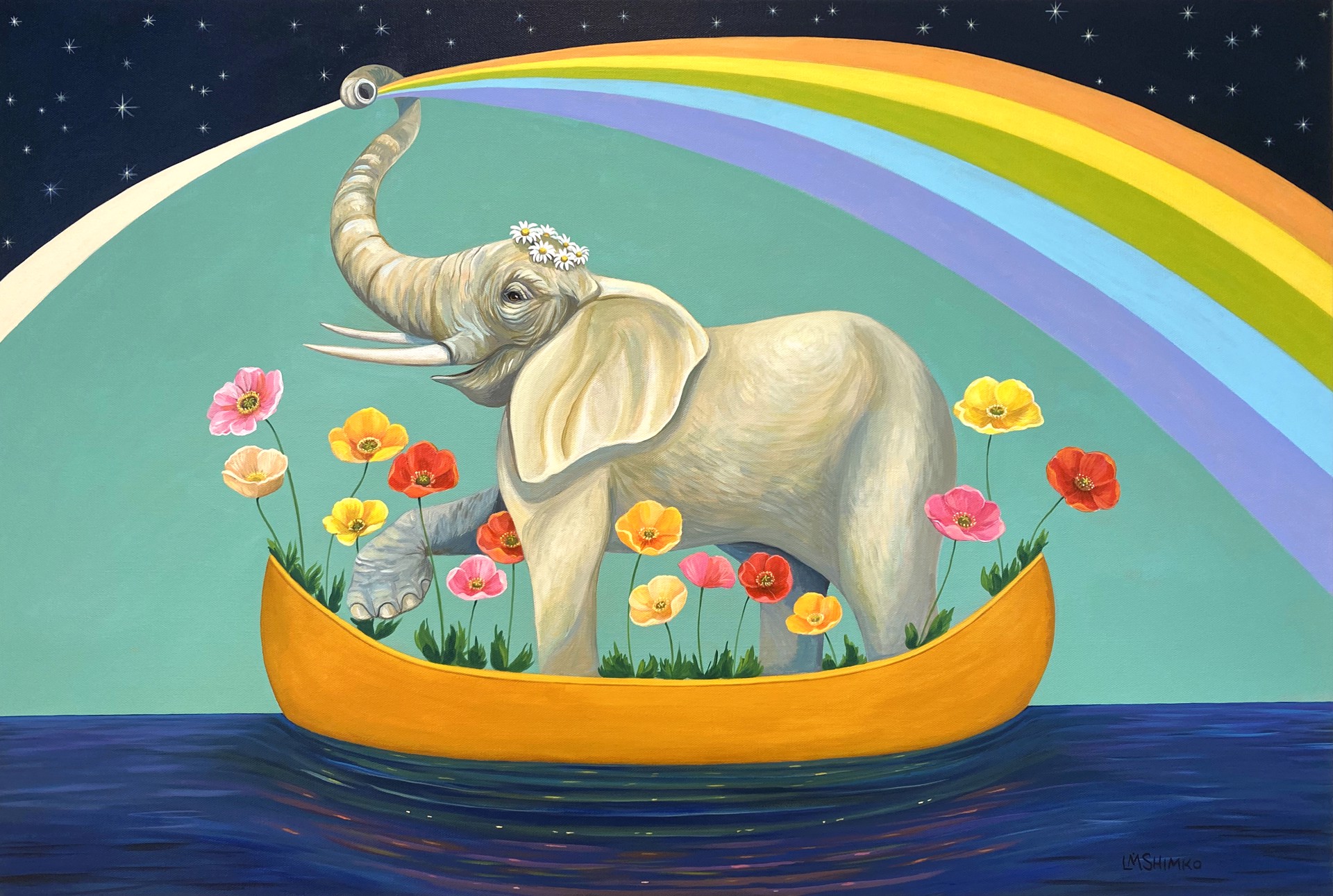 Sheltering Sky Elephant by Lisa Shimko