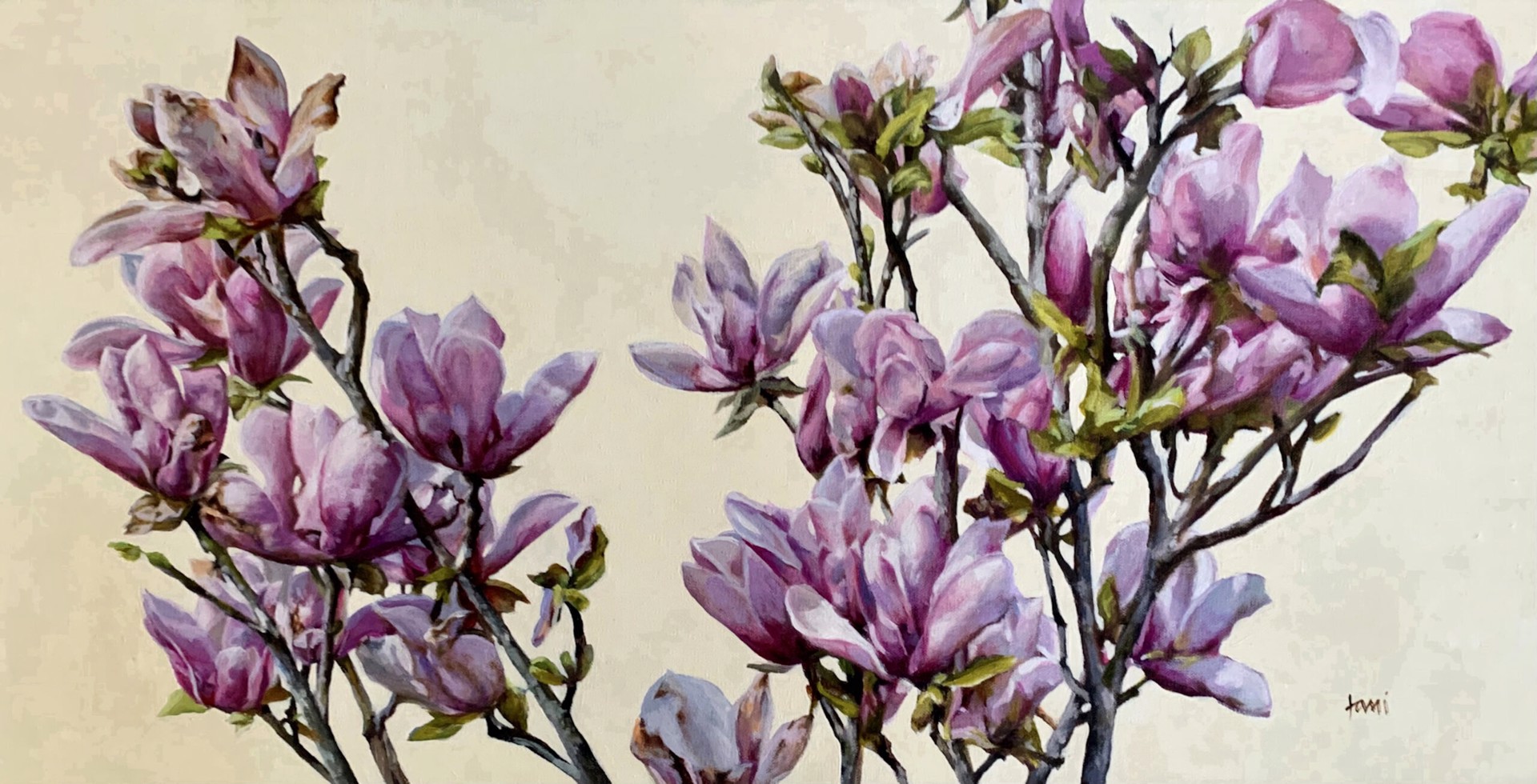 Lani F. Browning "'Jane' Tulip Magnolia" by Oil Painters of America