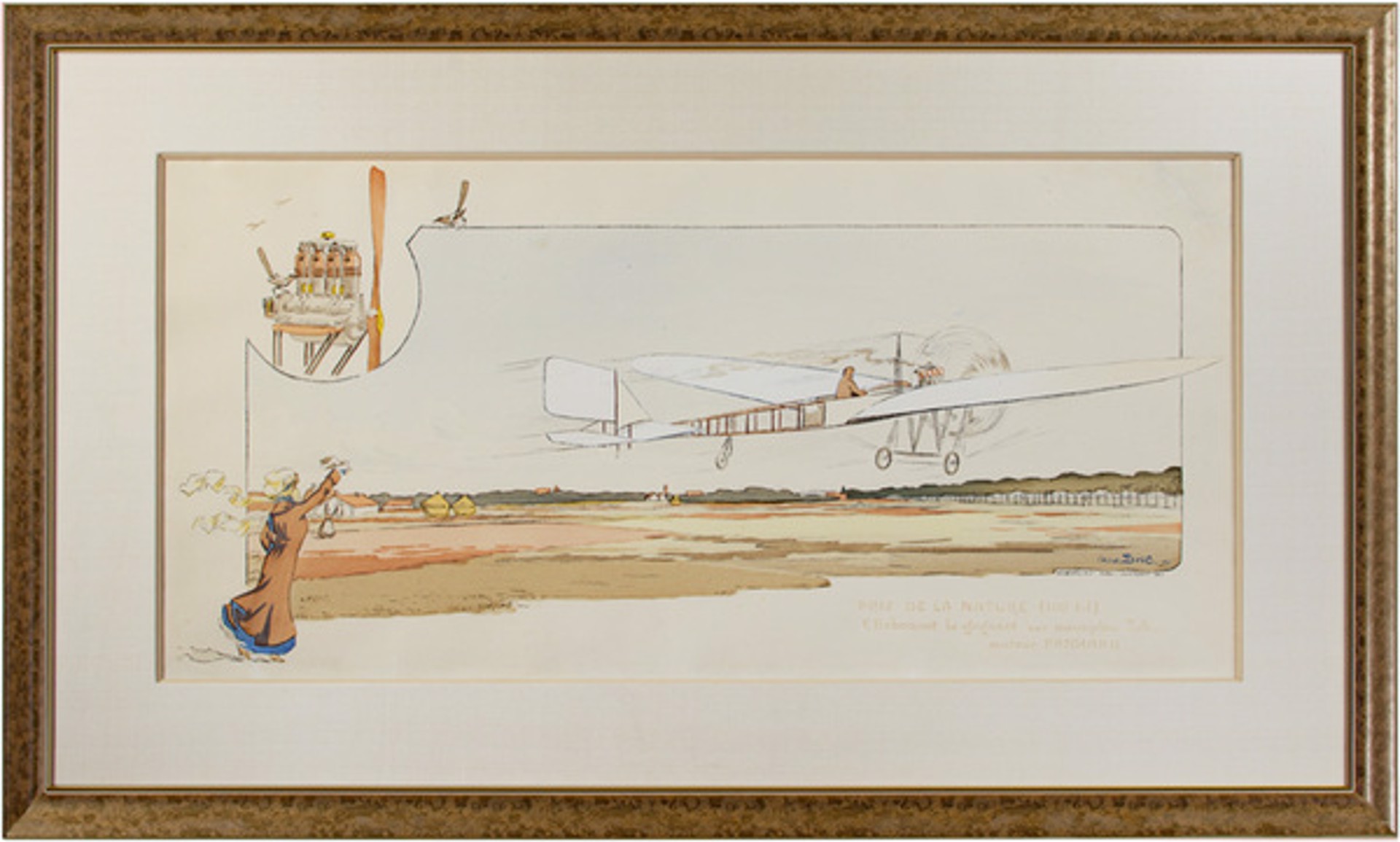 Prix de la Nature (100 Kil) E. Dubonnet le Gagnant Sur Monoplan Tellier Moteur Panhard by George Bric