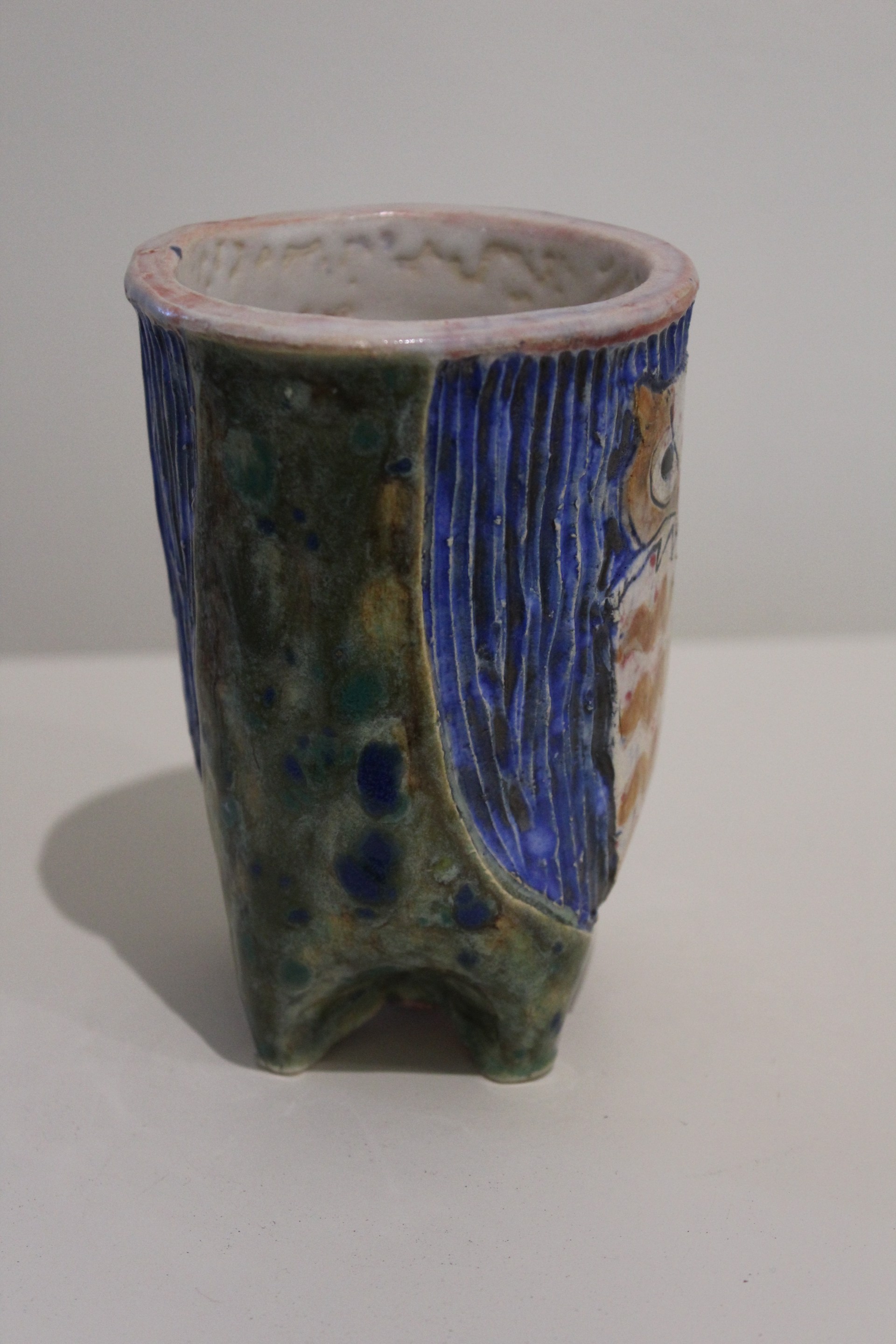Owl Vase (NB458) by Nini Bodenheimer