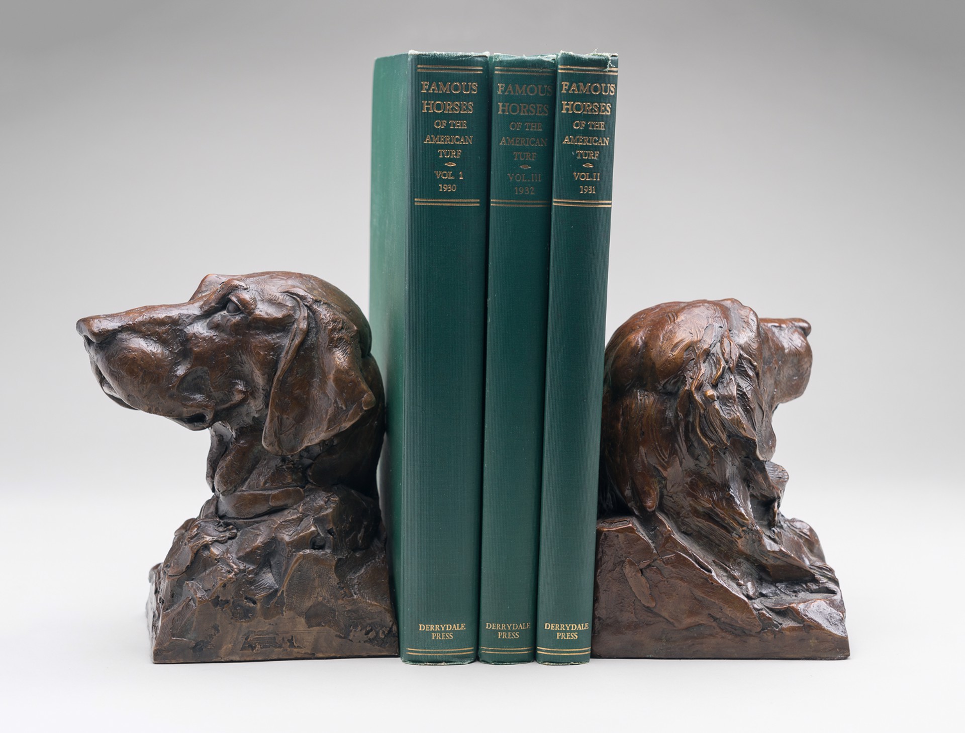 ‘A POINTER’ & ‘A SETTER’ (Book Ends) by Walter Matia
