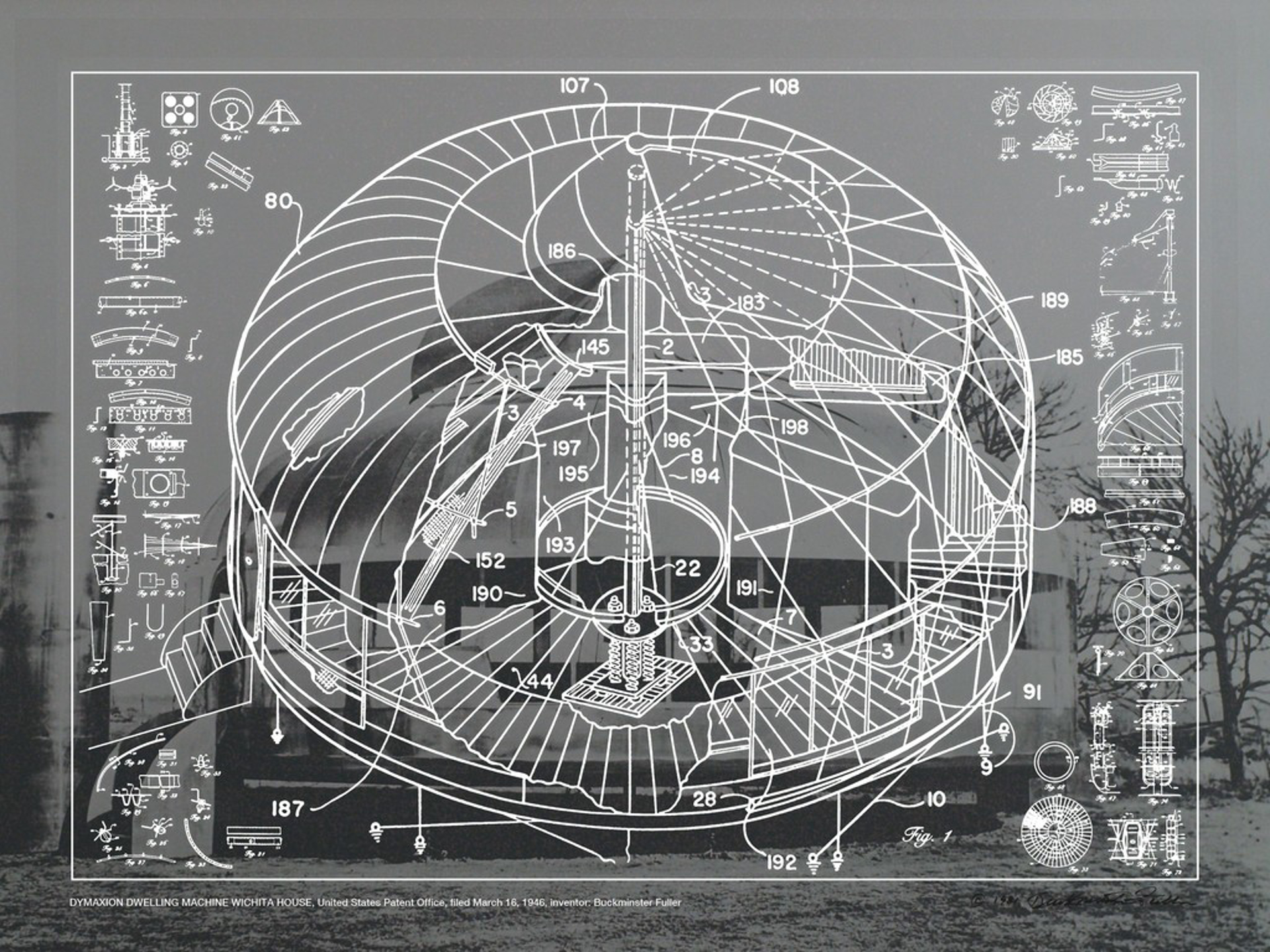 Dymaxion Dwelling Machine - Wichita House by Buckminster Fuller