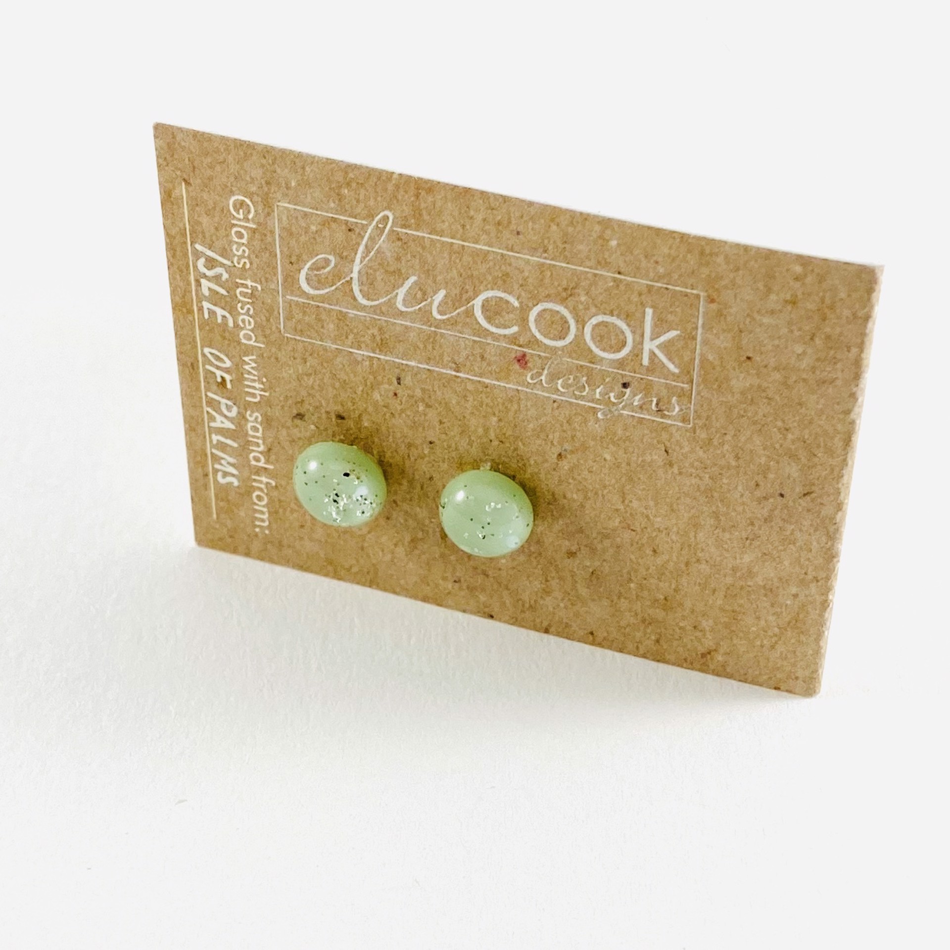 Button Earrings, 8v by Emily Cook