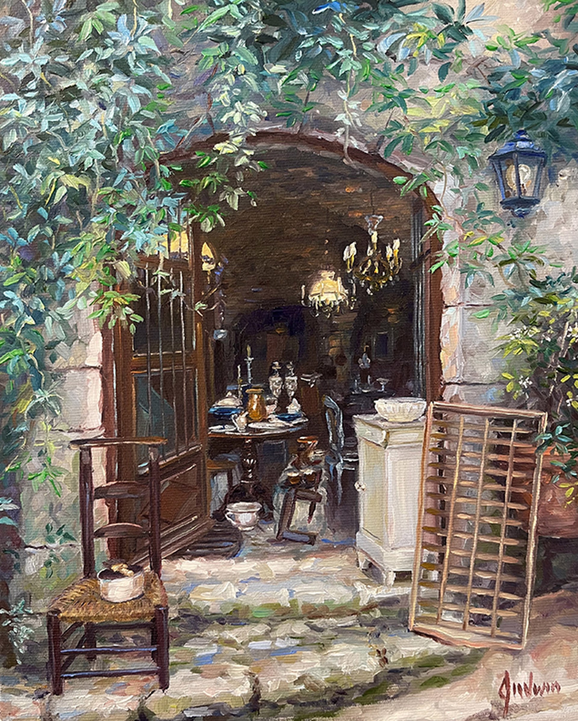 Vincent’s Antique Shop, Bonnieux, France by Lindsay Goodwin