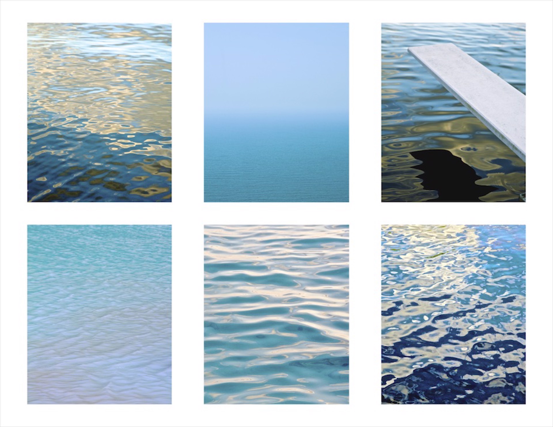 Water Grid / Each piece 30x40 by Lynn Savarese