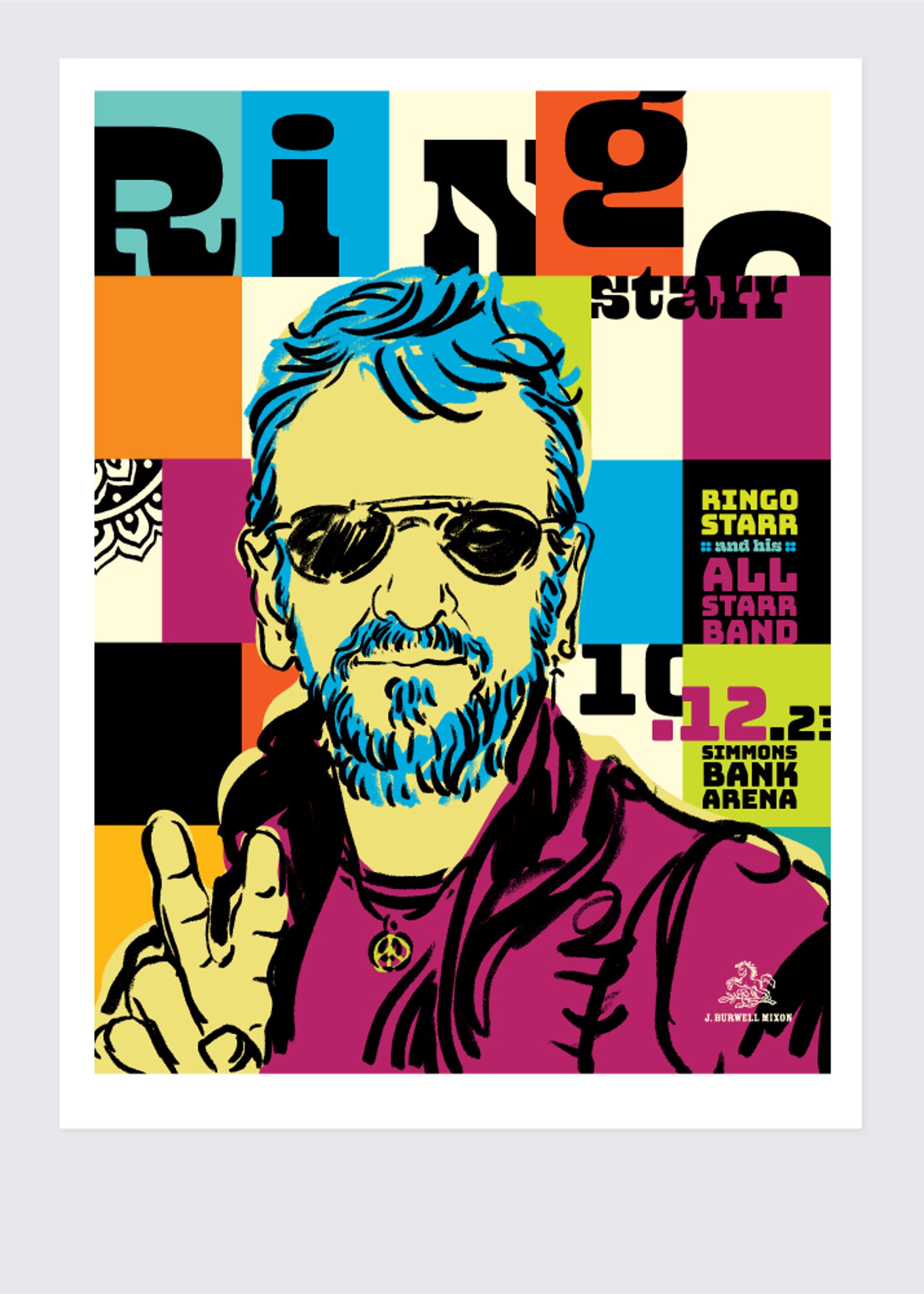 Ringo Starr Poster by Jamie Burwell Mixon