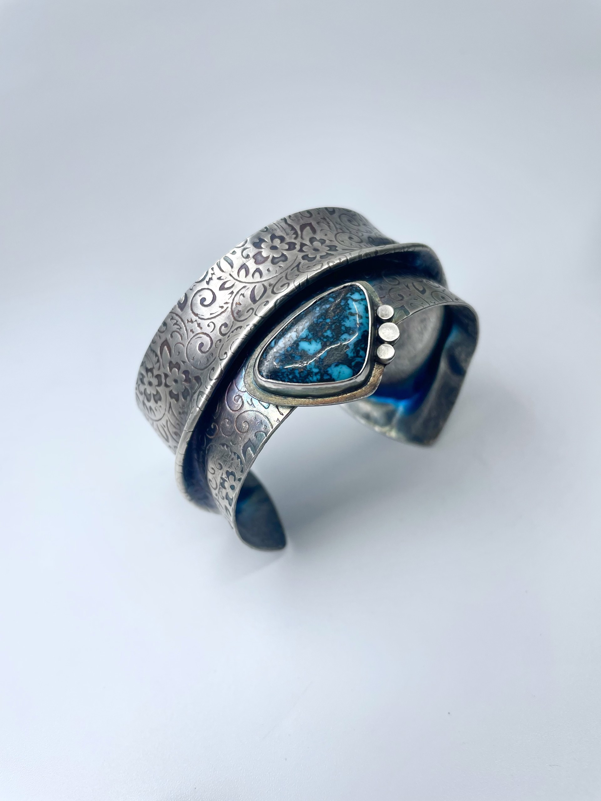 2380 Large Cuff with Turquoise by Lanni