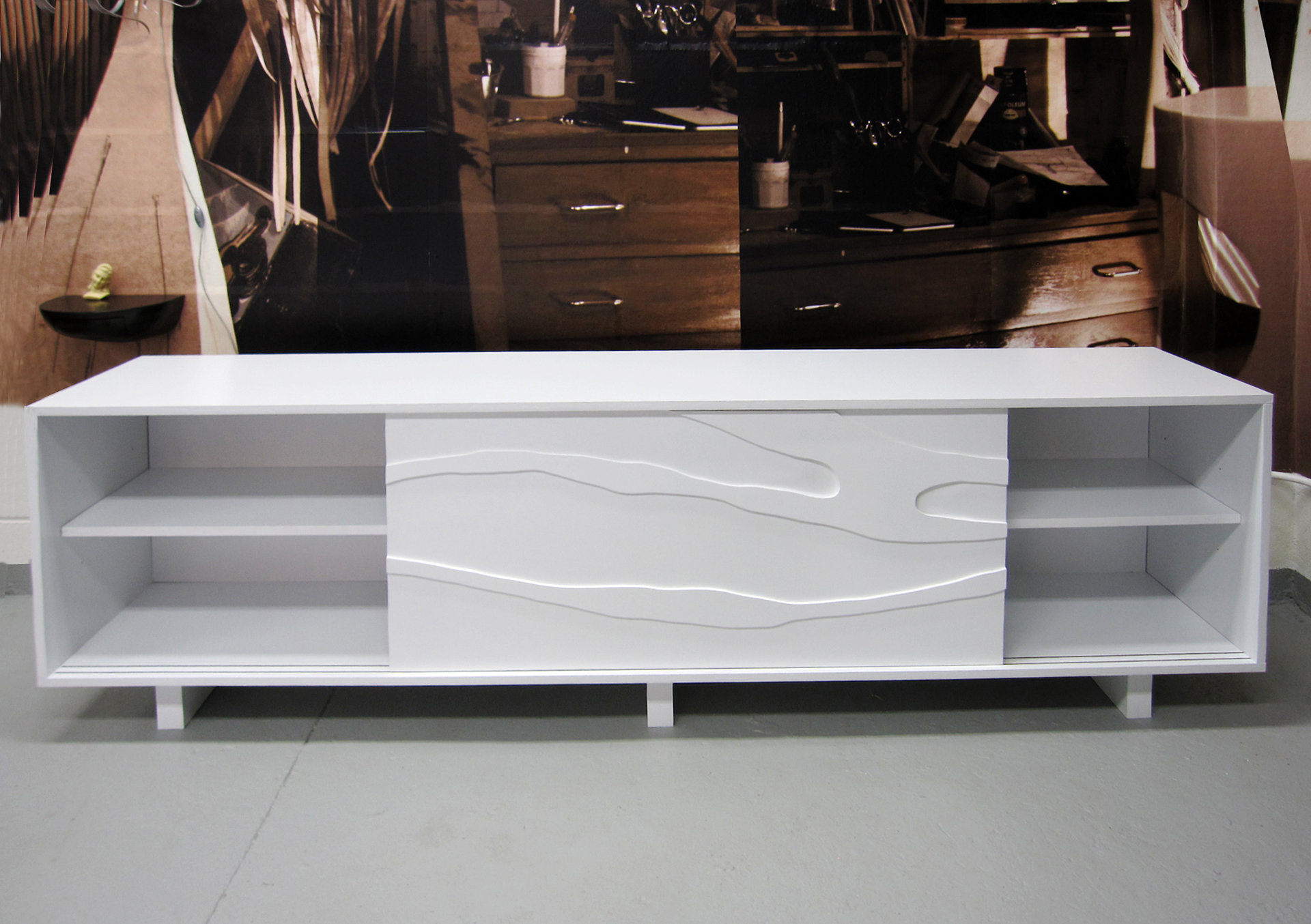 "Meanders" Large cabinet by Jacques Jarrige