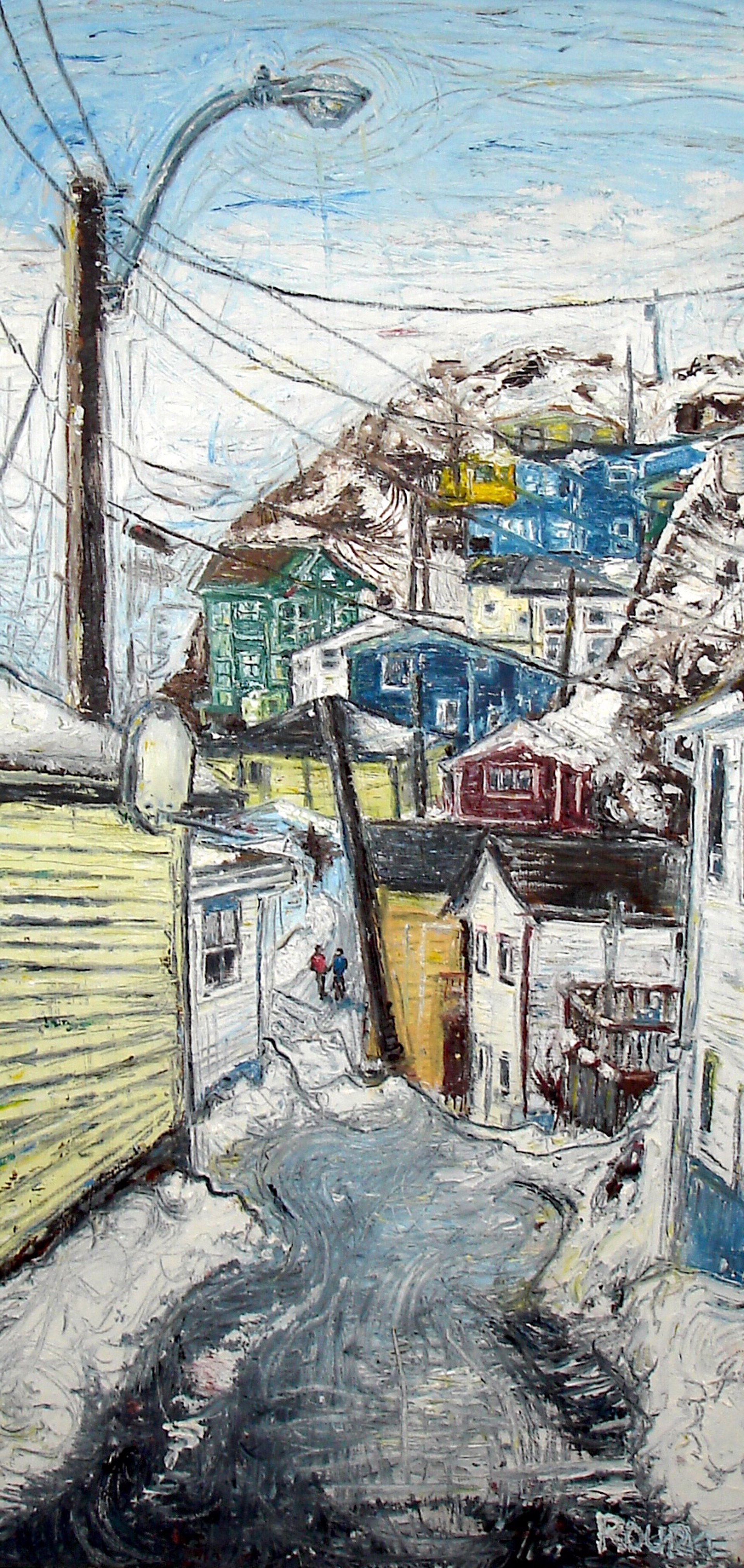 Walking Home in the Battery by Rourke Card
