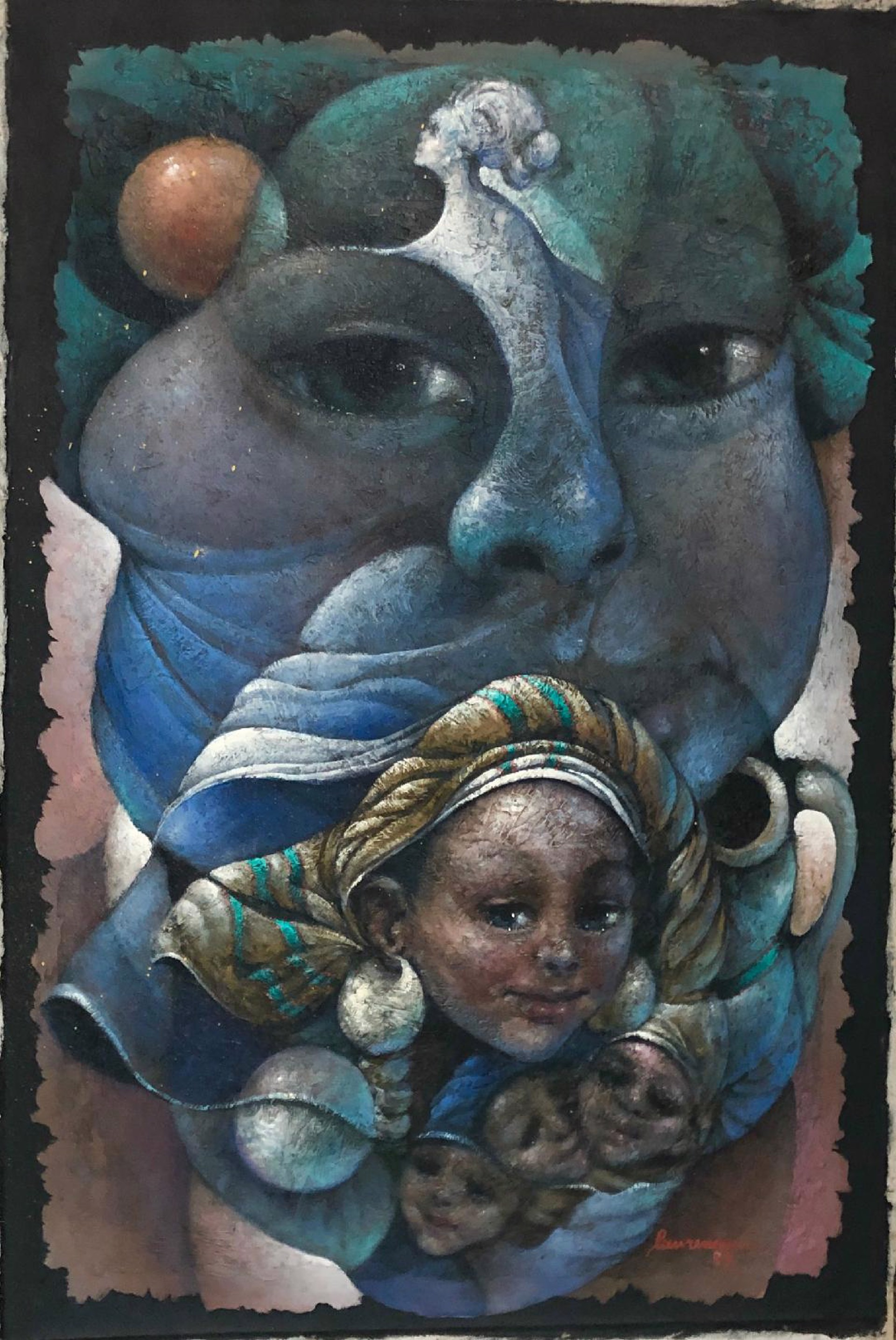 Dimensions Femmes by Lyonel Laurenceau (Haitian, b. 1942)