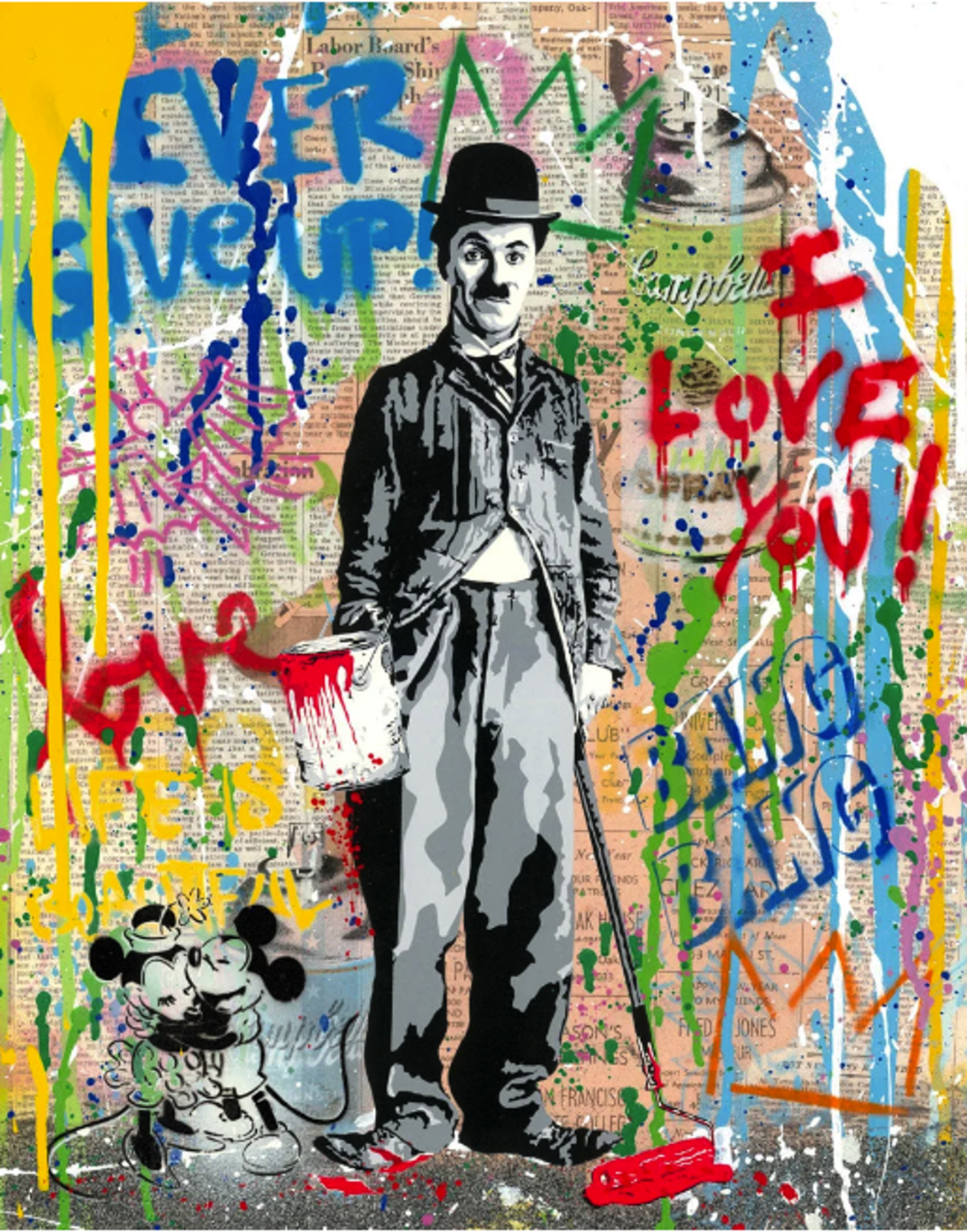Chaplin by Mr Brainwash