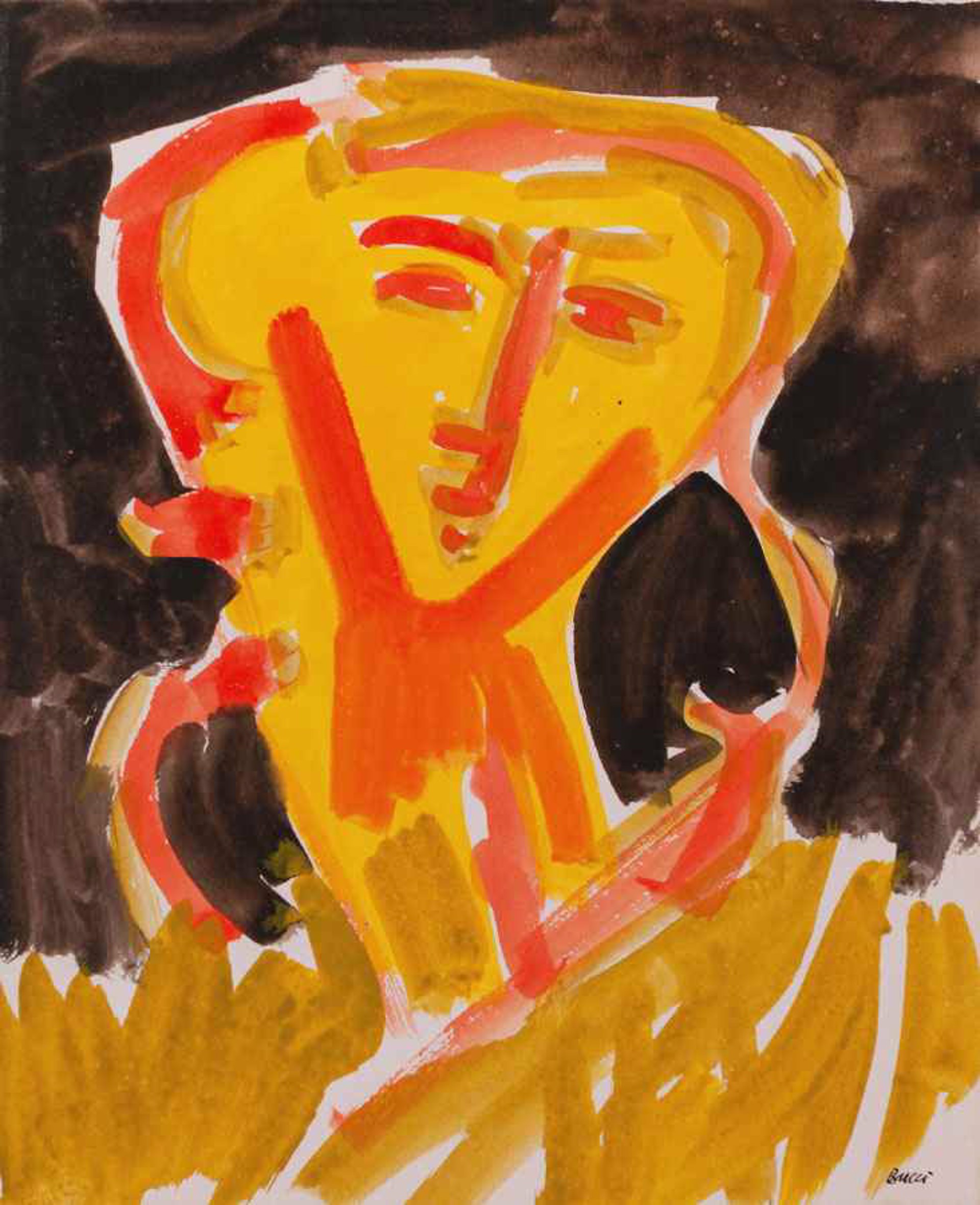 Untitled Face (1952-56) by Andrew Bucci