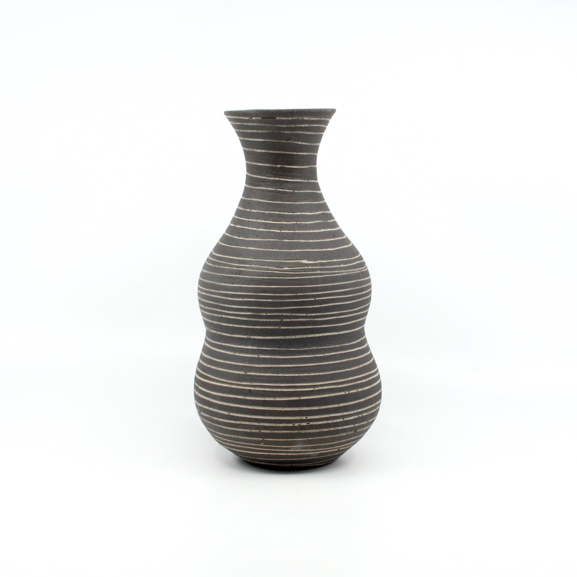 Monochrome Lines Vase by Heather Bradley