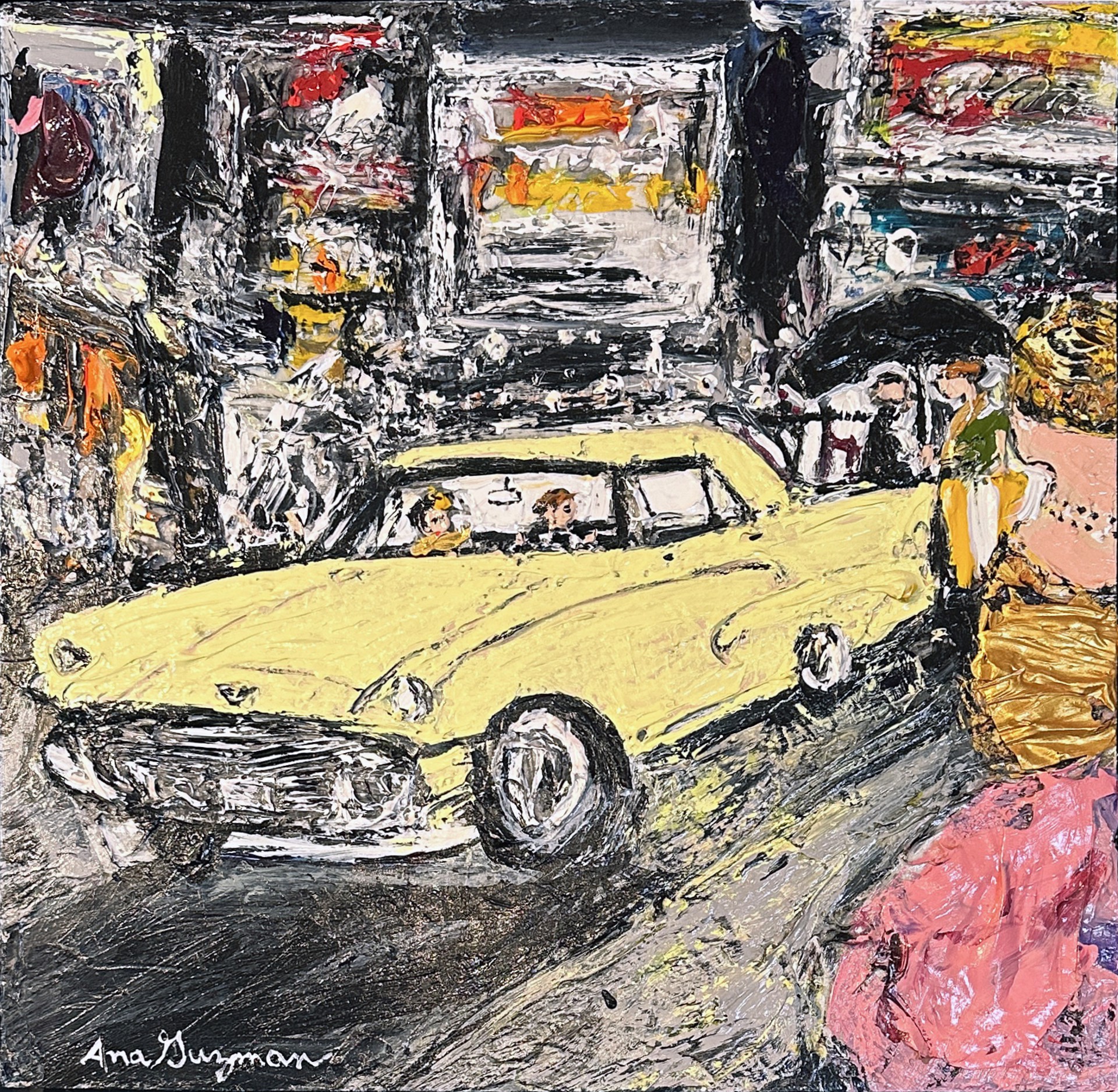 Yellow Cadillac by Ana Guzman
