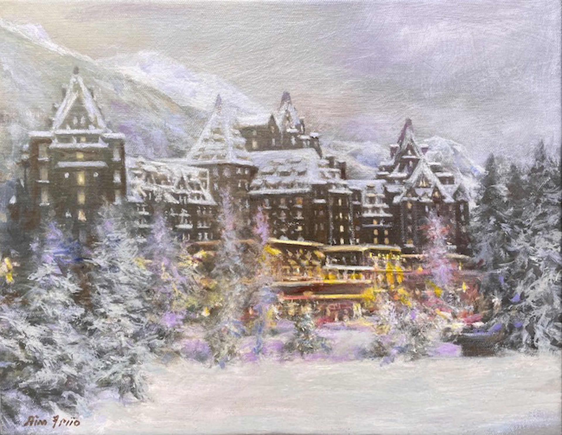 Banff Springs Winter Wonderland by Rino Friio