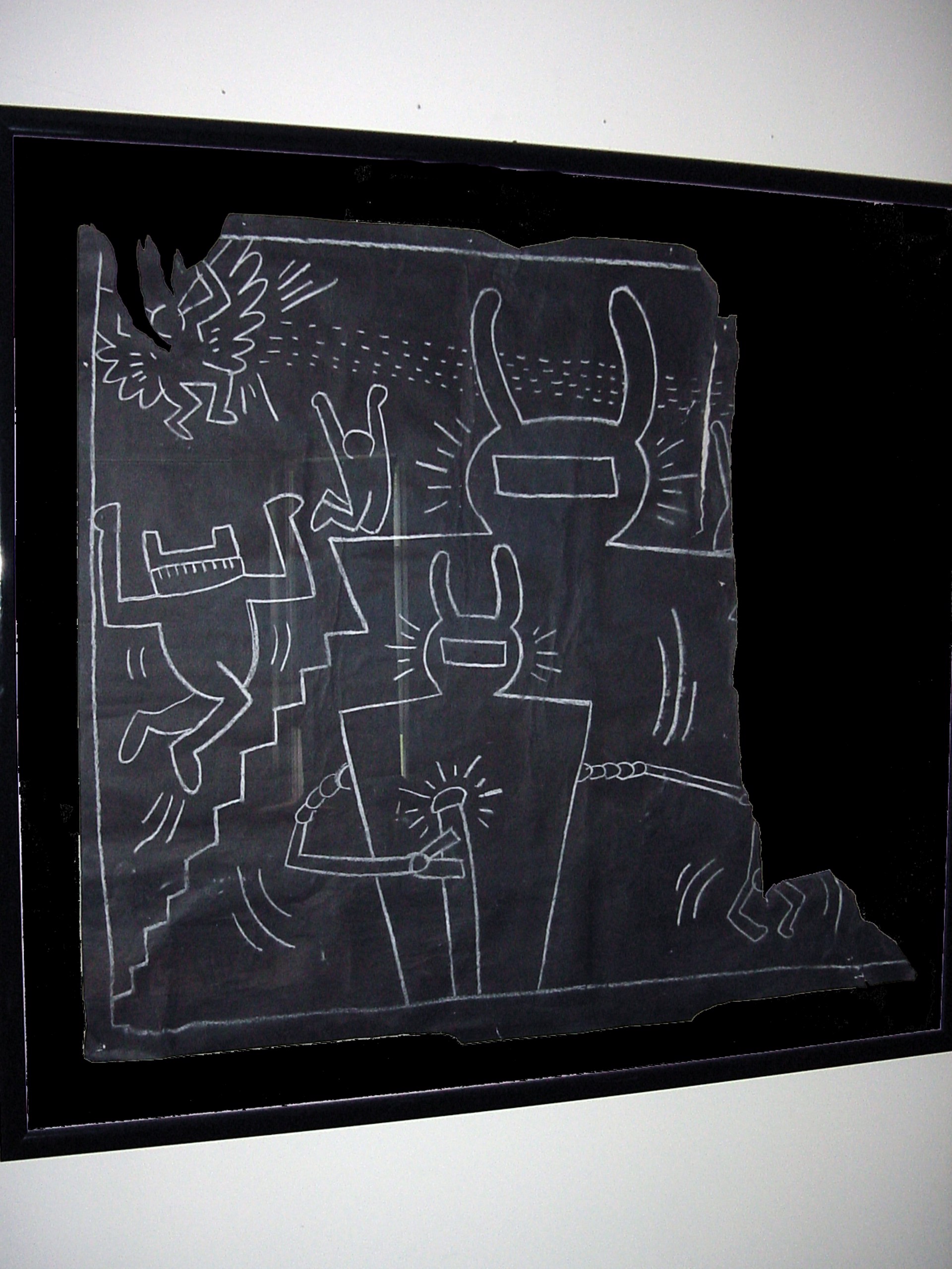 Untitled Robots, Figures and Radiant Angel by Keith Haring
