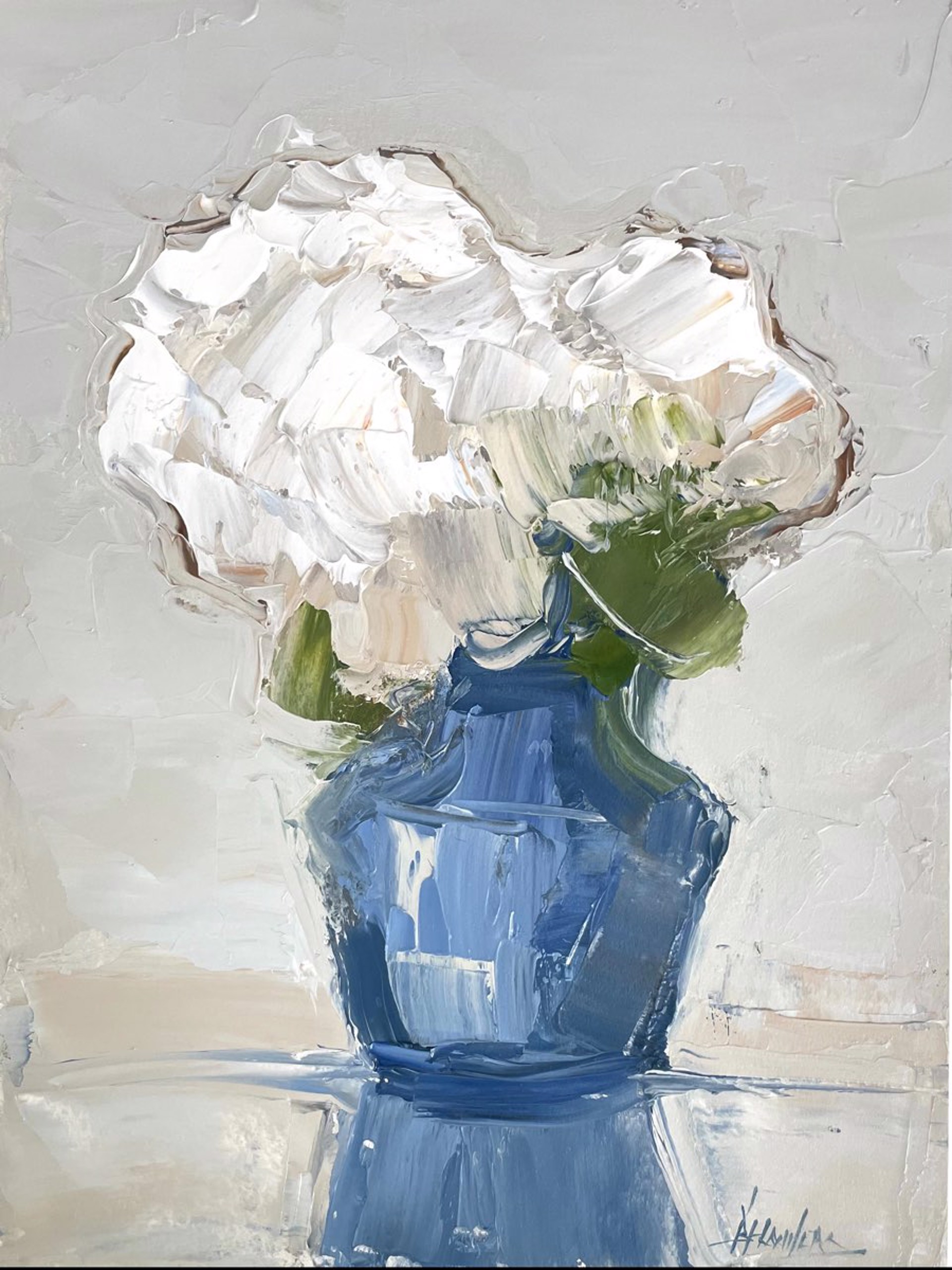 Blue Vase, II by Barbara Flowers