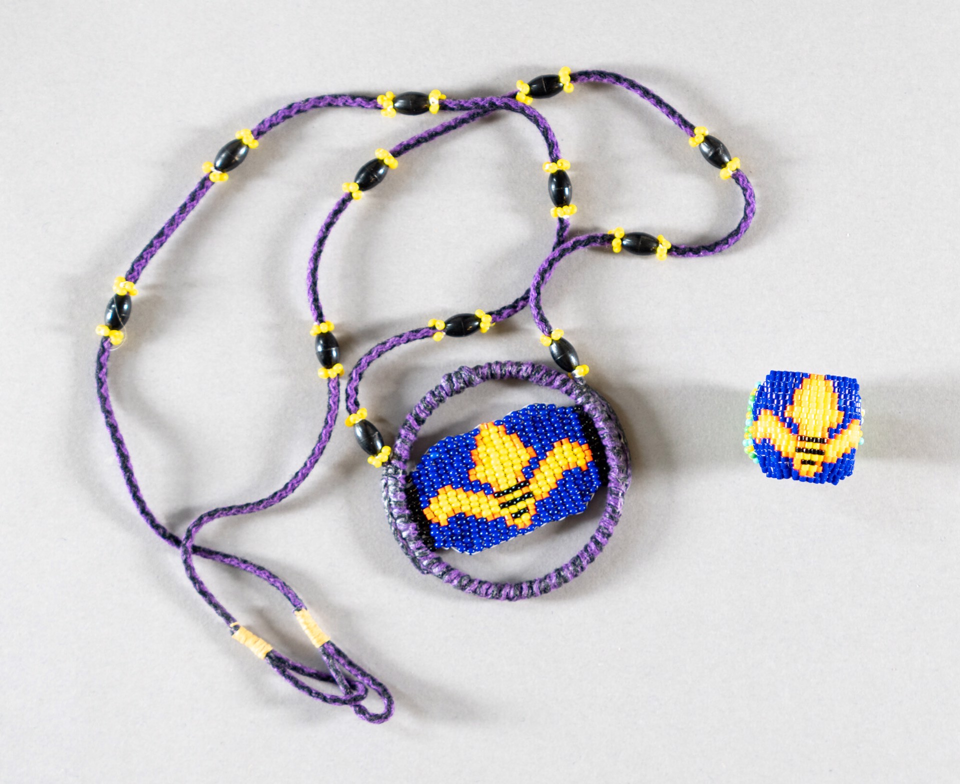Fleur De Lis Necklace And Ring Set by James E. Thomas
