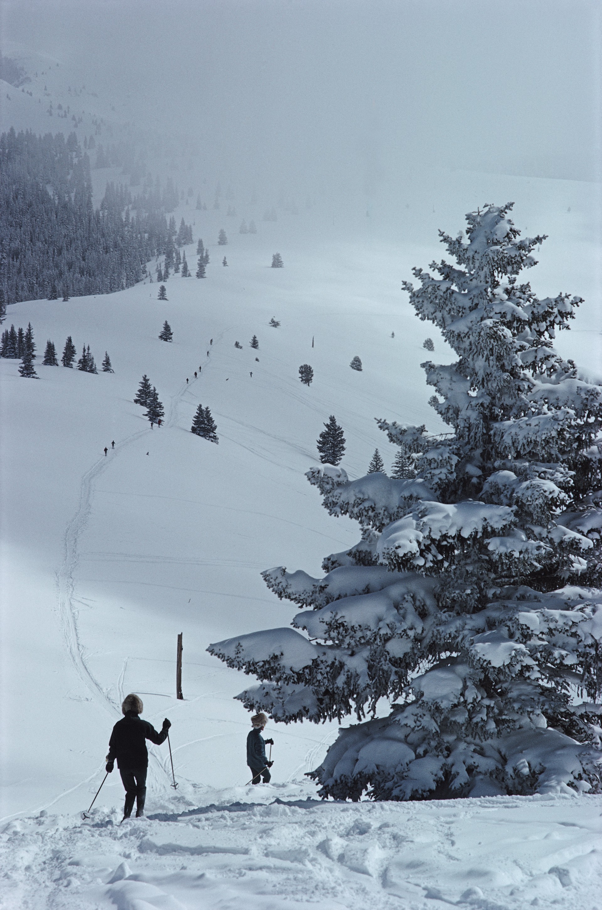 Skiing In Vail by Slim Aarons