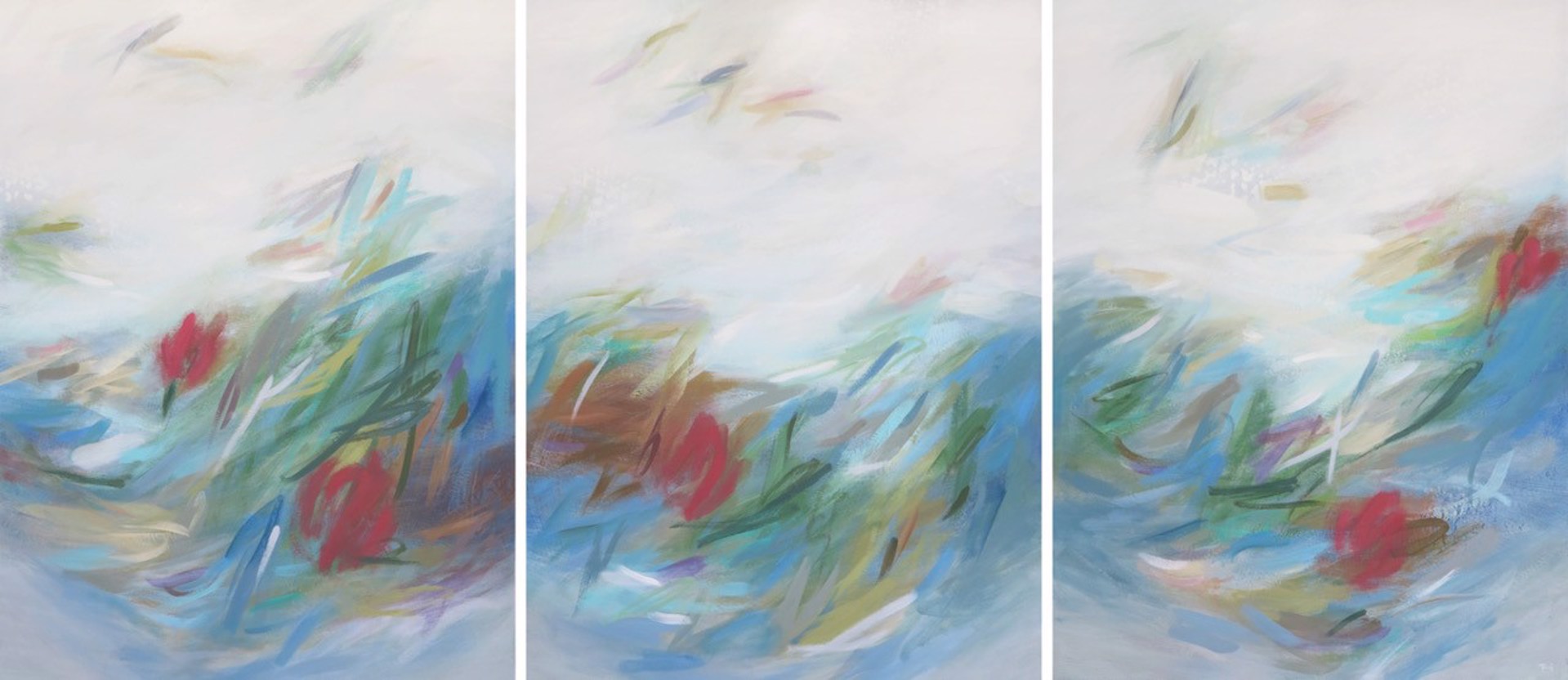 My Giverny (Triptych) by Terri Dilling