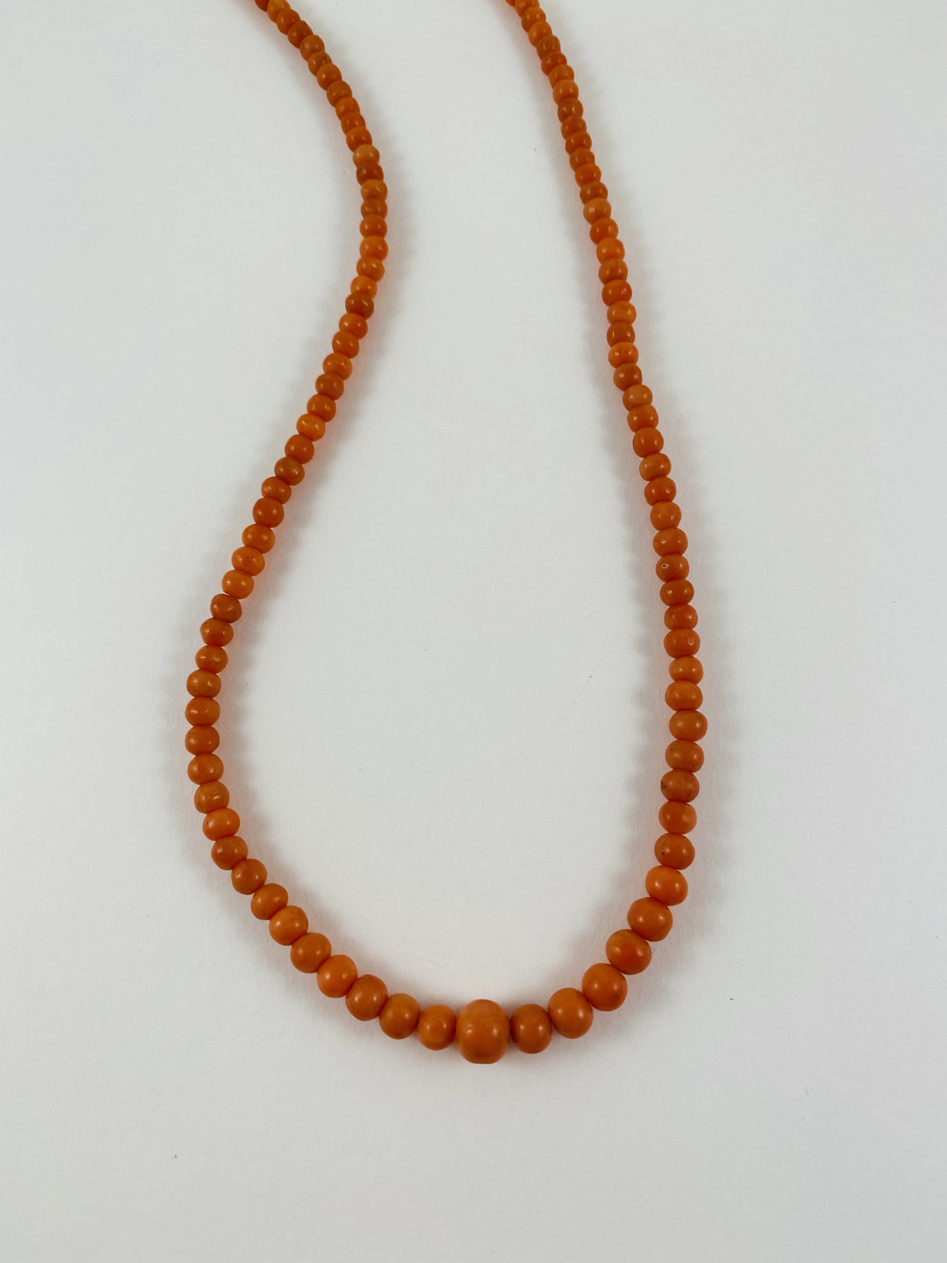 Vintage Coral Bead Necklace by Nance Trueworthy