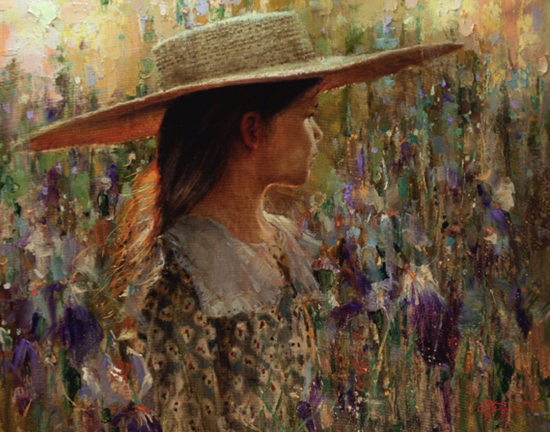"Girl in Straw Hat" by Oleg Trofimov