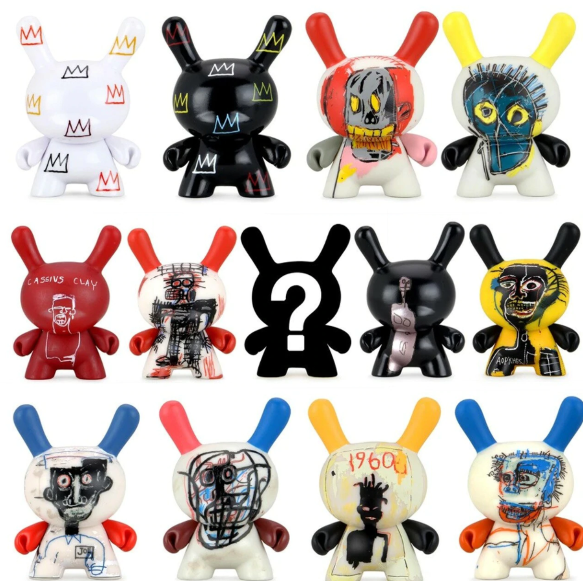 Jean-Michel Basquiat Faces Dunny Art Figure Series 2 by Jean-Michel Basquiat